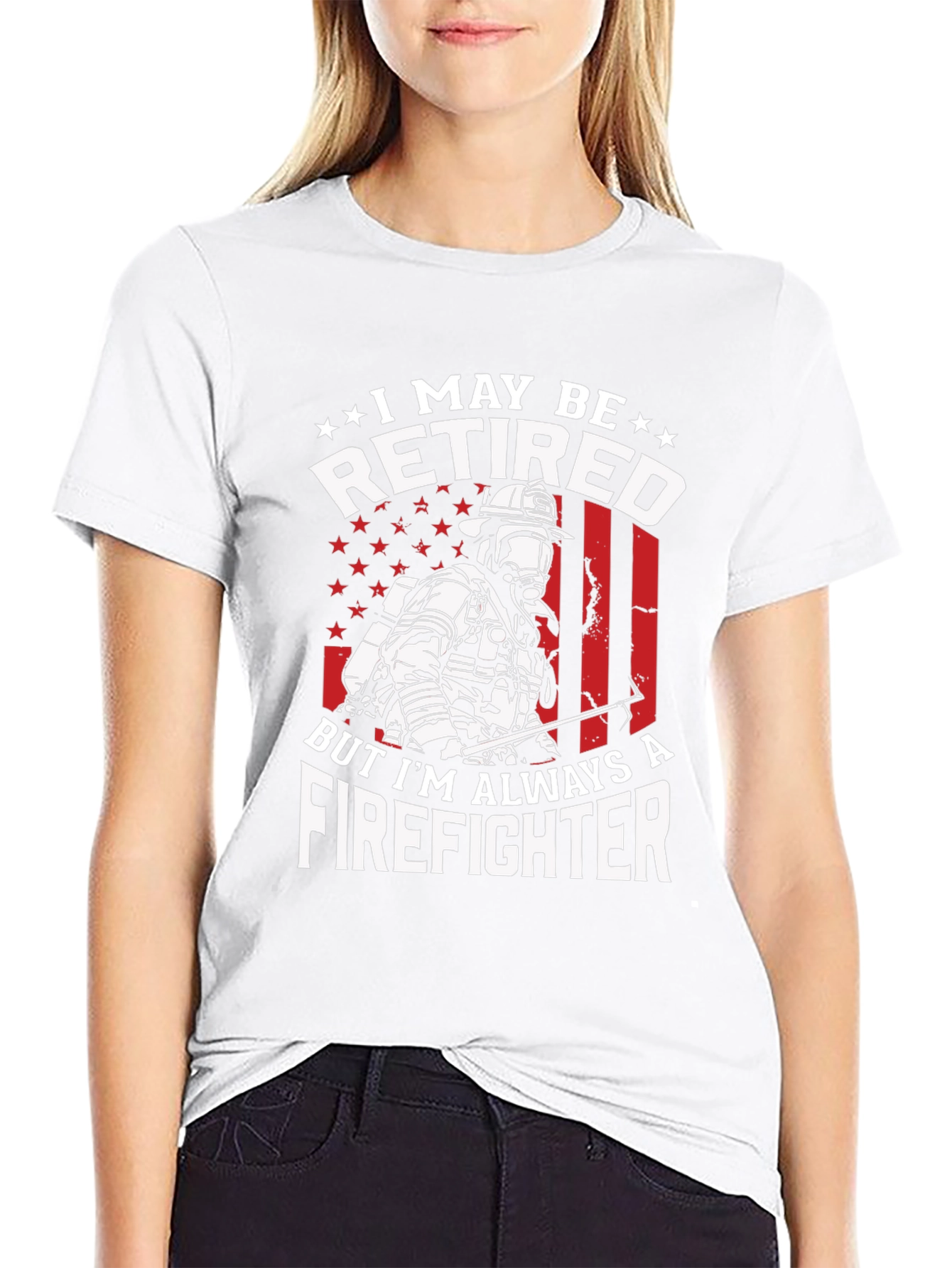 Retired Firefighter Graphic T-Shirt