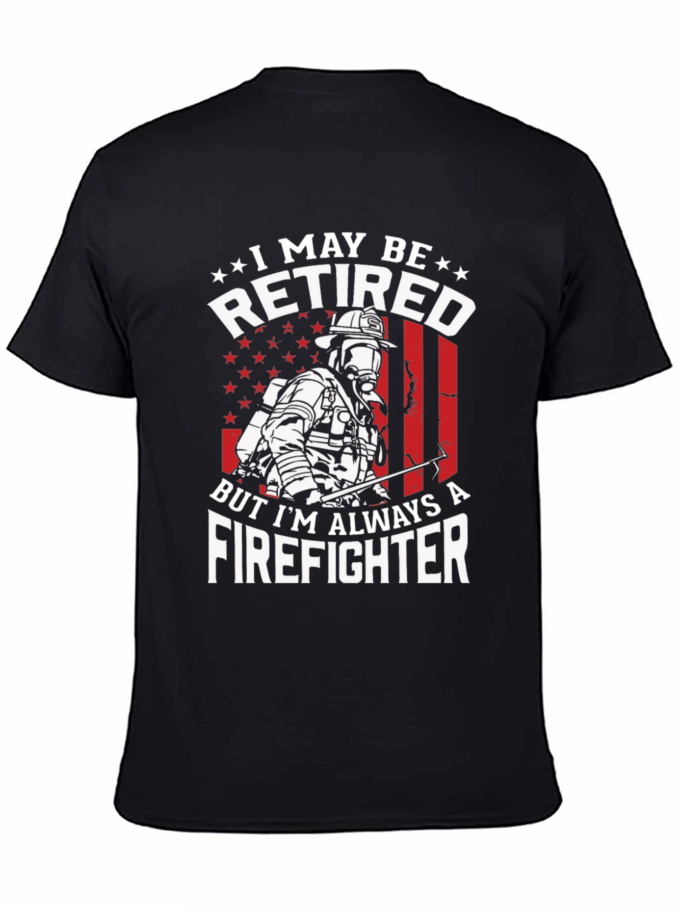 Retired Firefighter Graphic T-Shirt