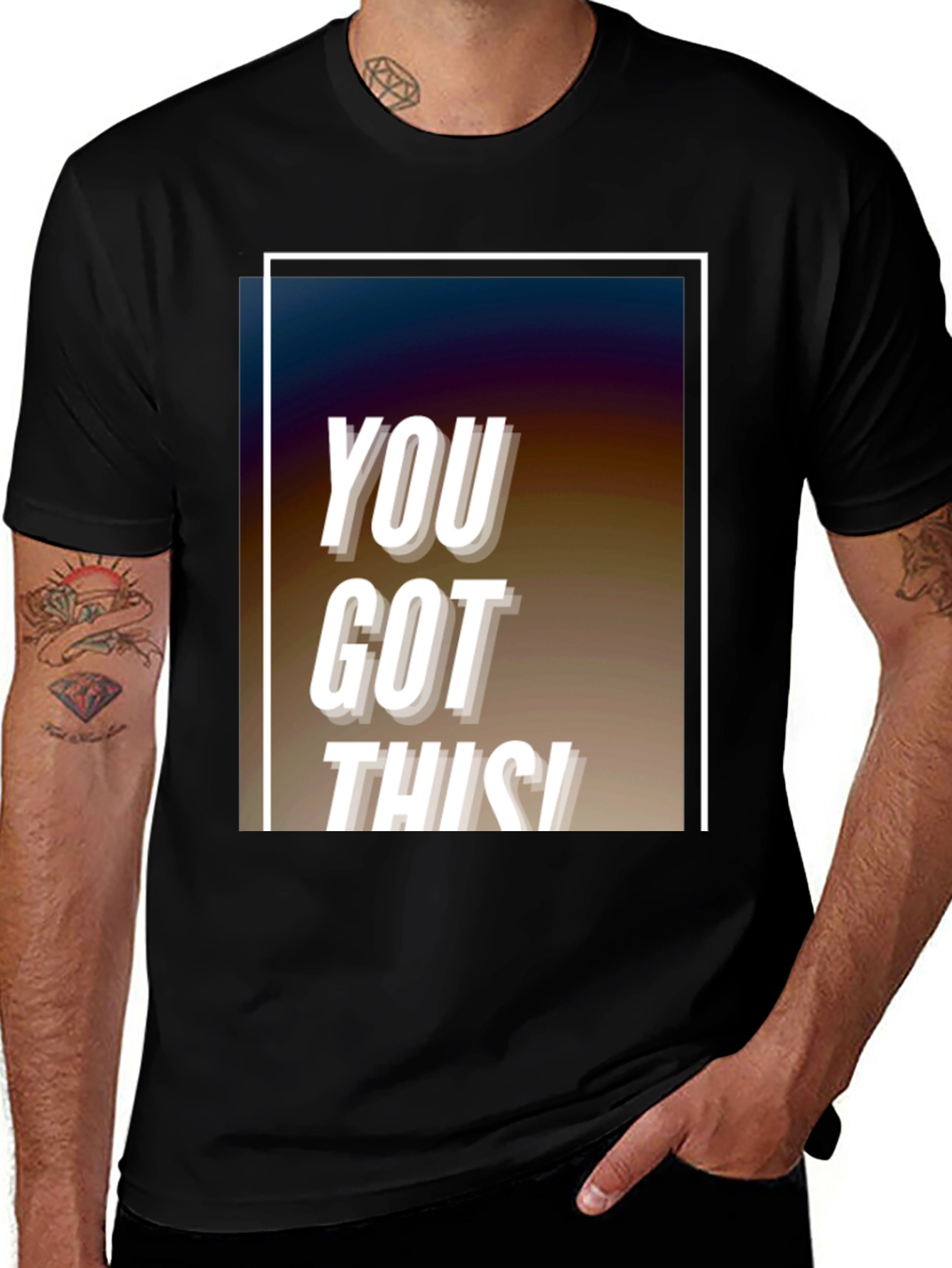 You Got This! Graphic Black T-Shirt