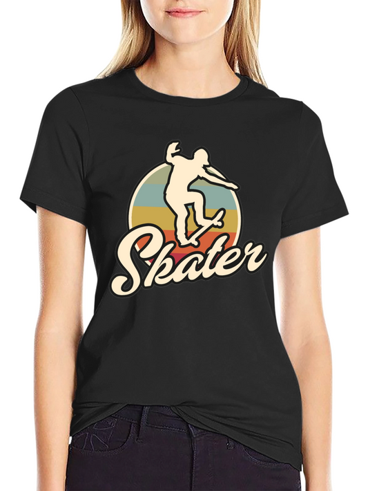 Retro Skater T-Shirt - Vintage Style Skateboarding Tee