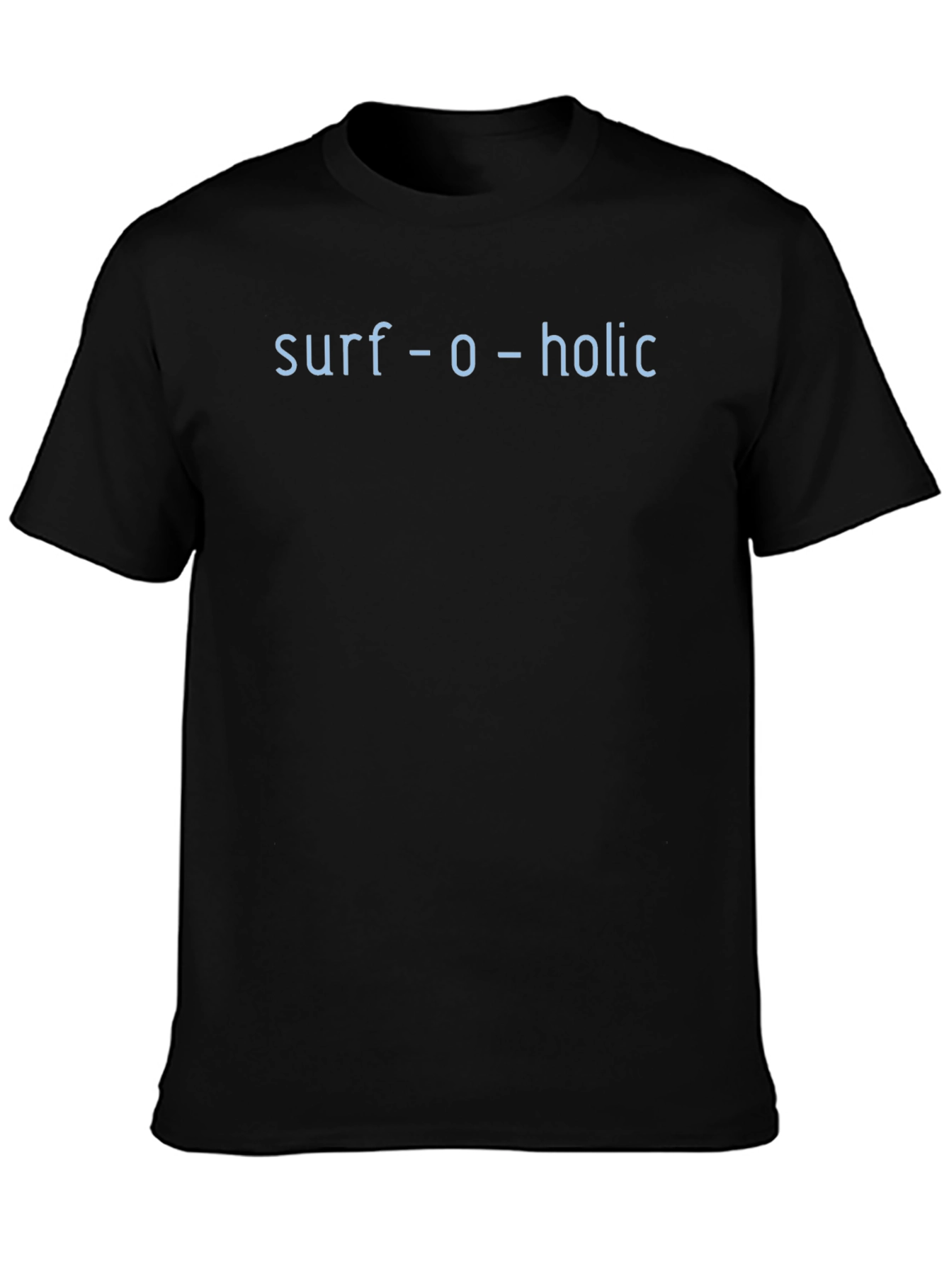 Surf-o-holic Black T-Shirt