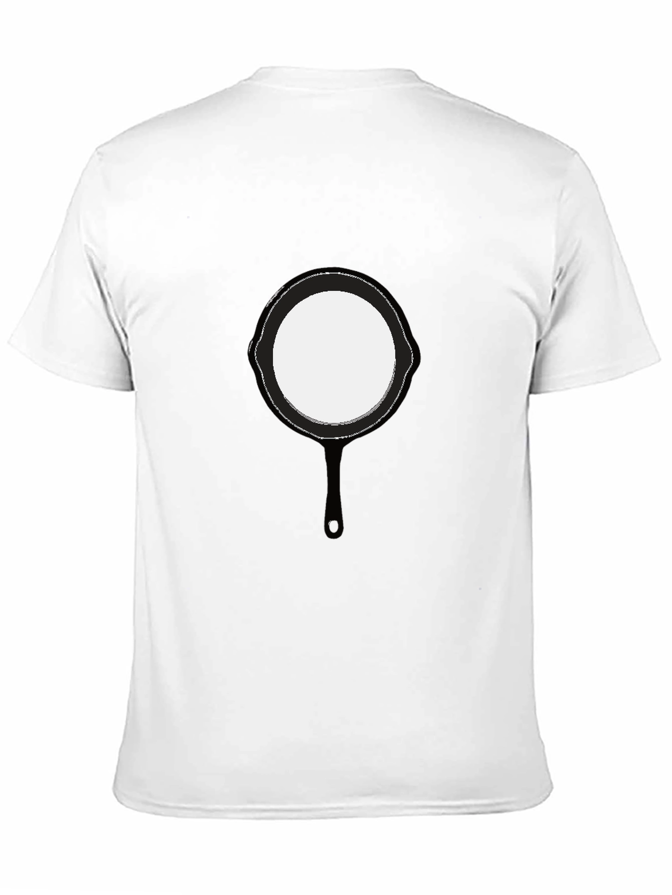 Funny Cast Iron Pan Graphic Black T-Shirt