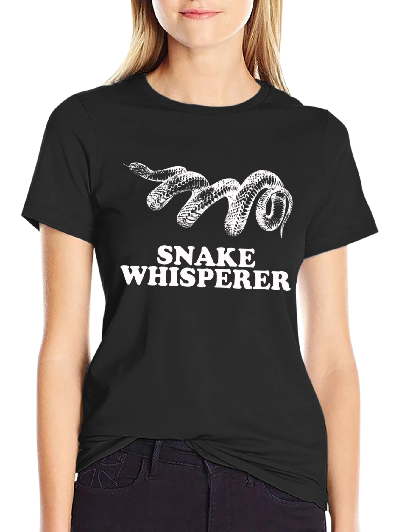 Snake Whisperer Graphic T-Shirt - Black