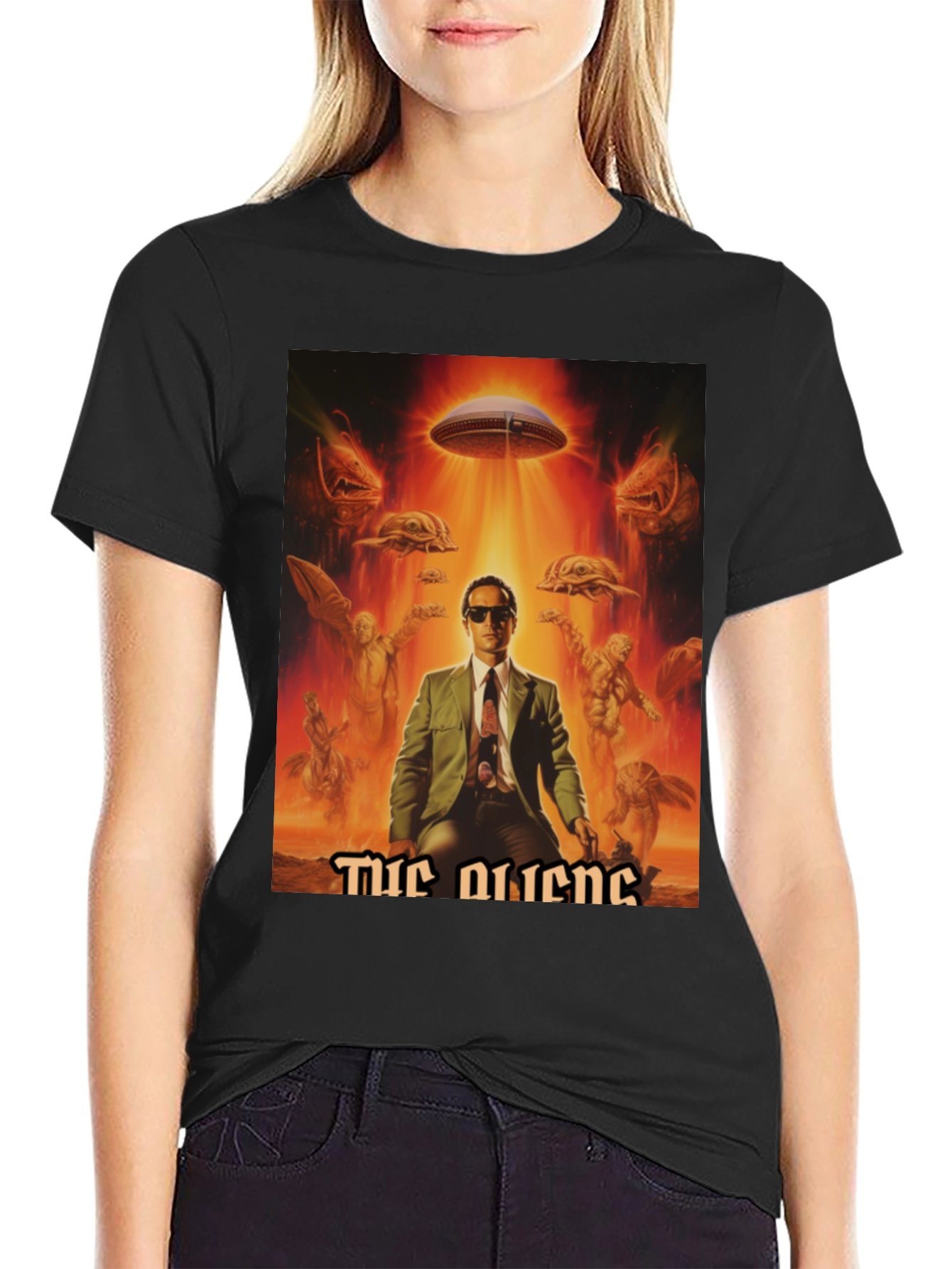 The Aliens Graphic Print T-Shirt