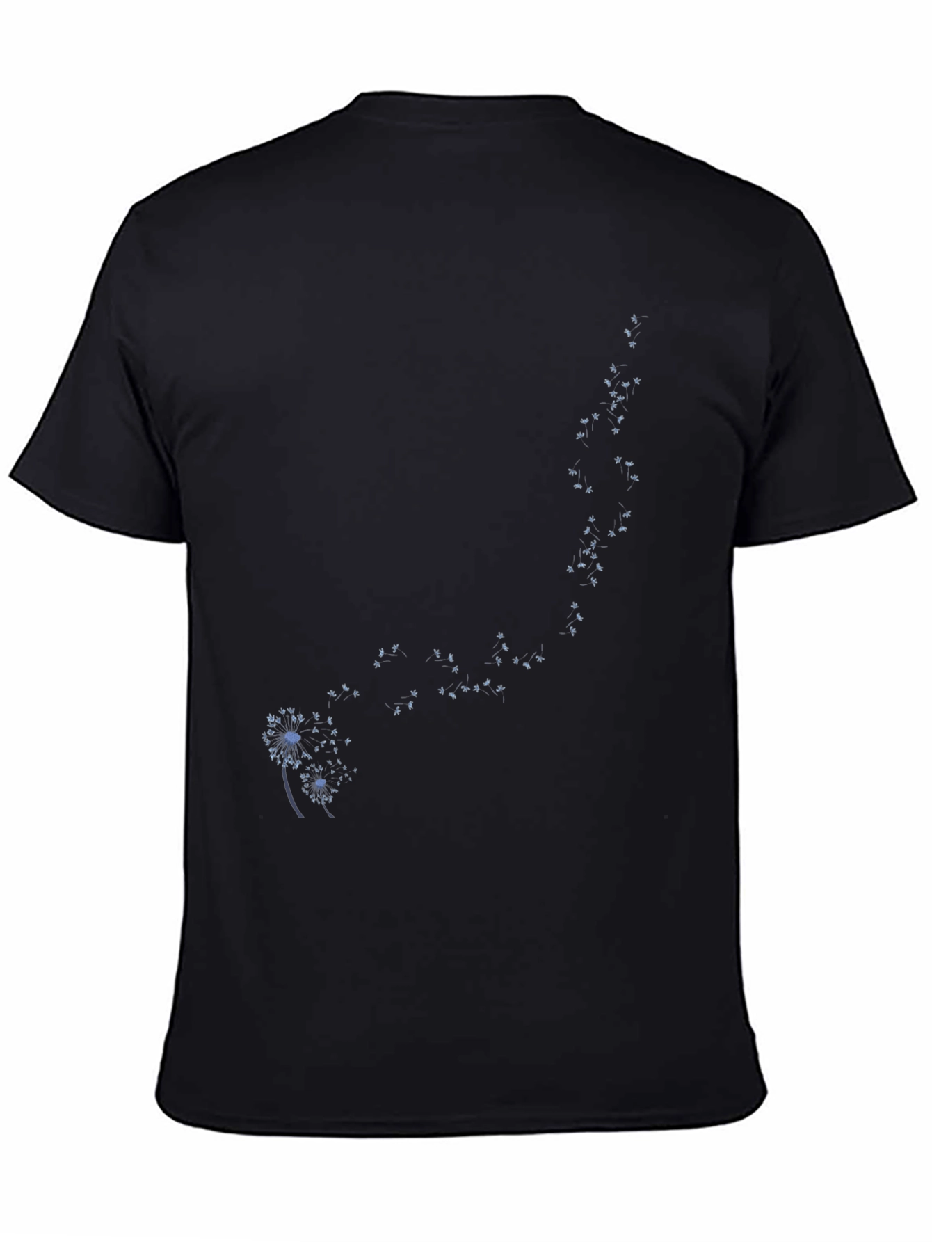 Black Dandelion Tee - Stylish Graphic Print