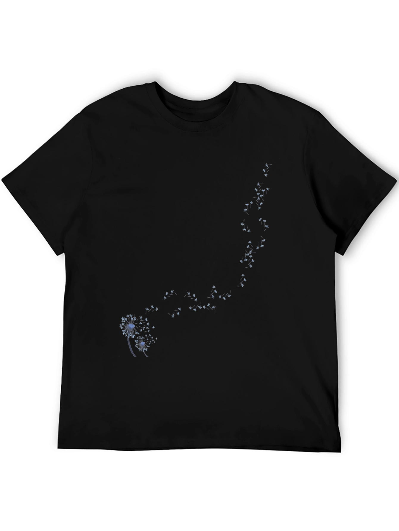 Black Dandelion Tee - Stylish Graphic Print