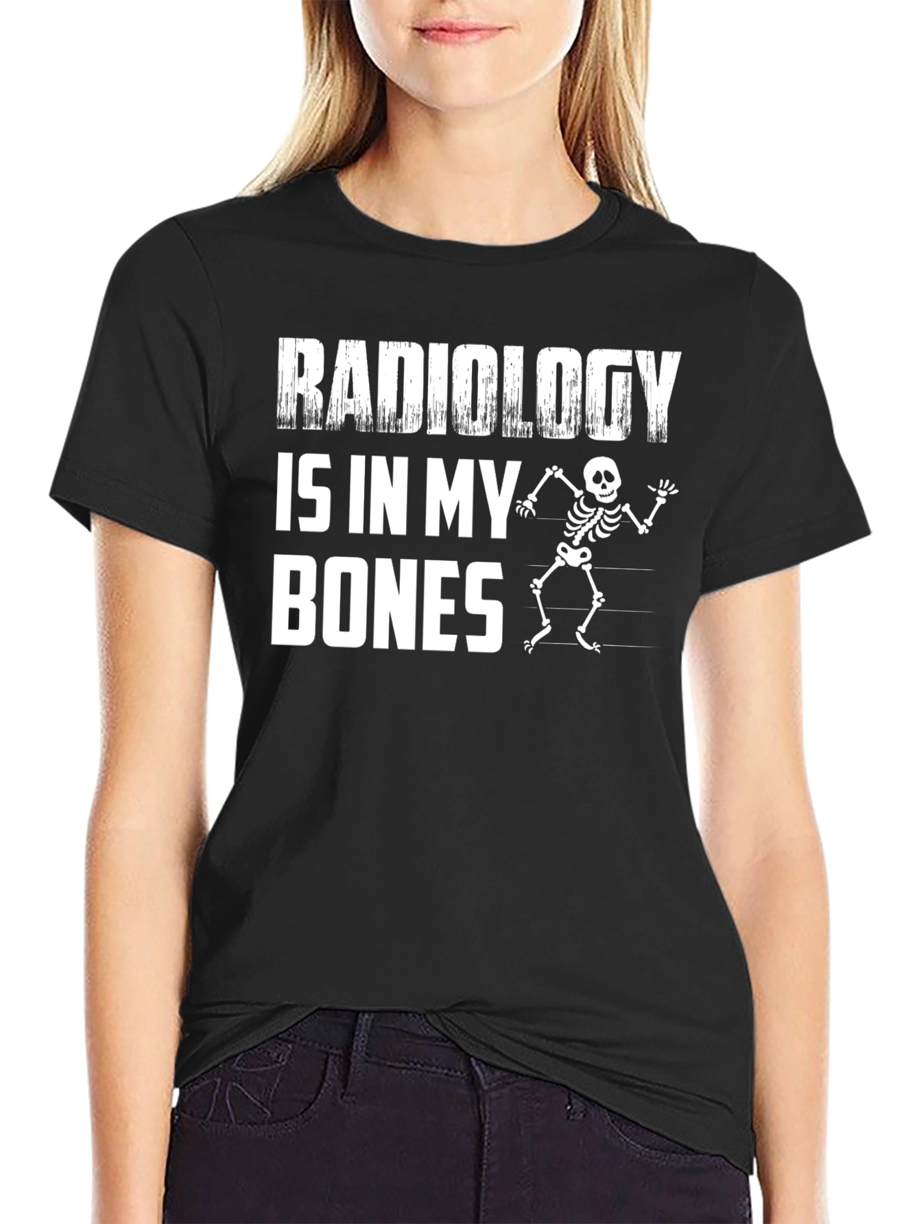 Radiology Is In My Bones Skeleton Graphic Tee