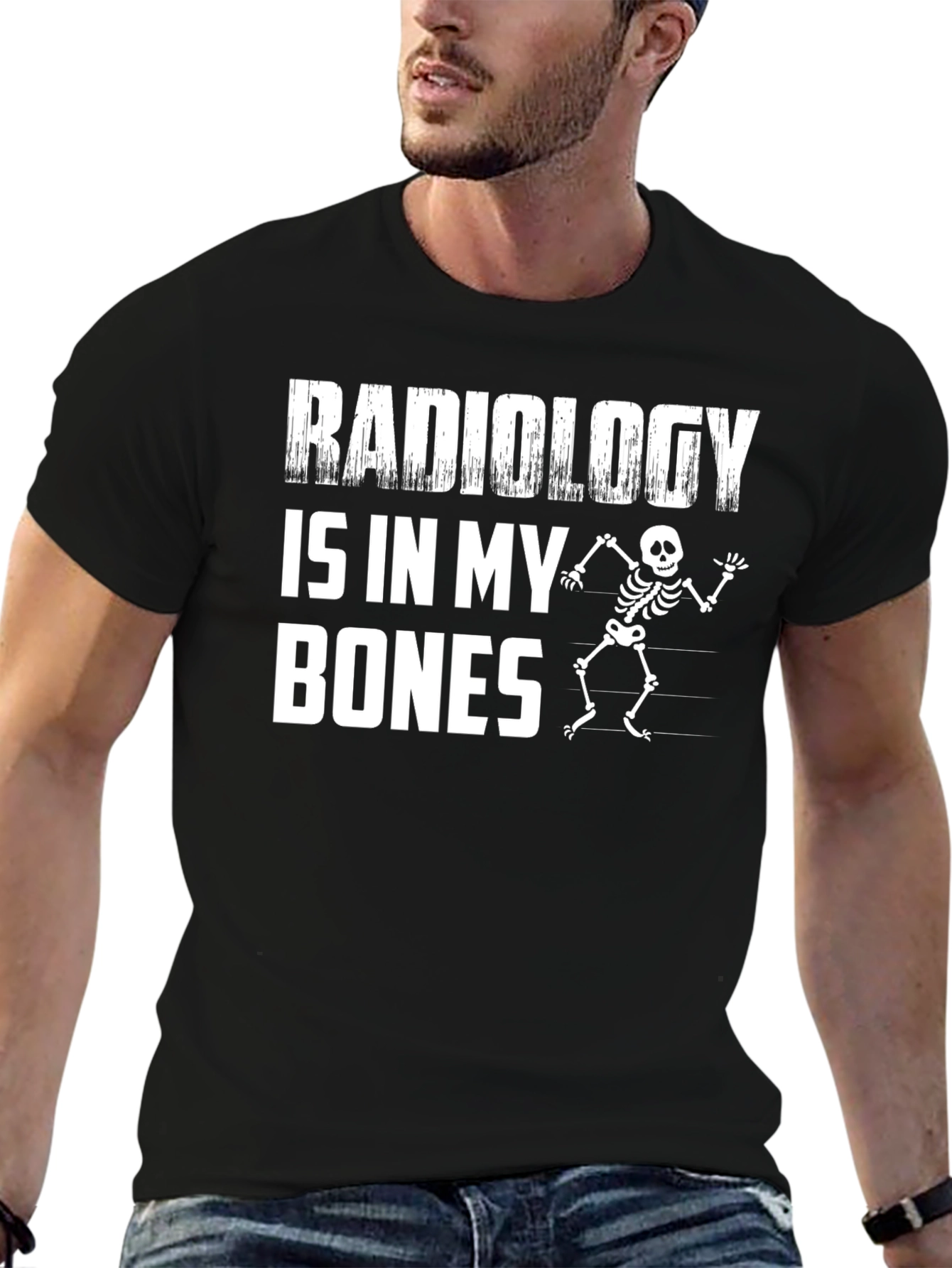 Radiology Is In My Bones Skeleton Graphic Tee