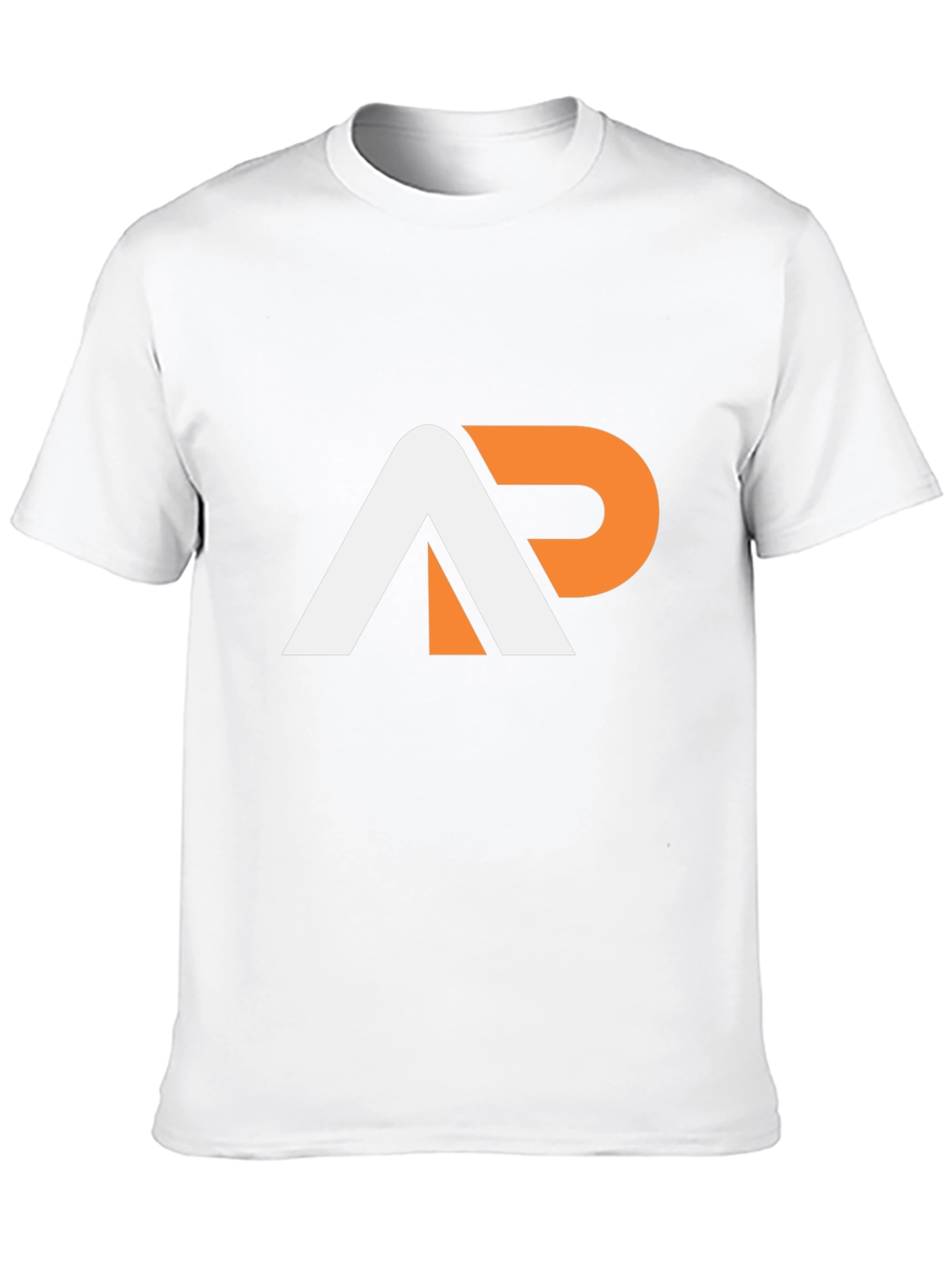 Stylish AP Logo Graphic Tee - Black