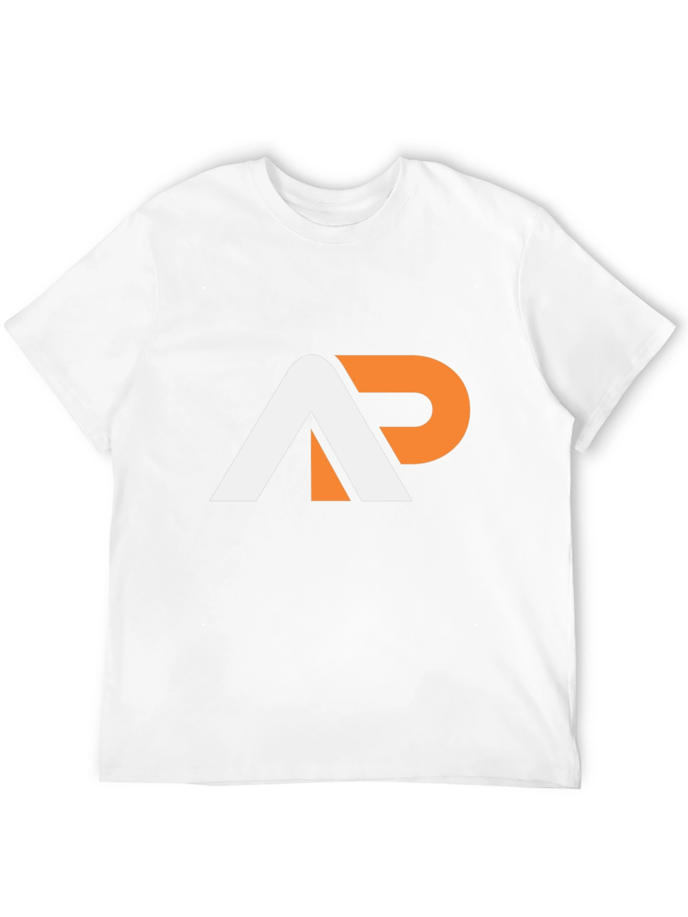 Stylish AP Logo Graphic Tee - Black
