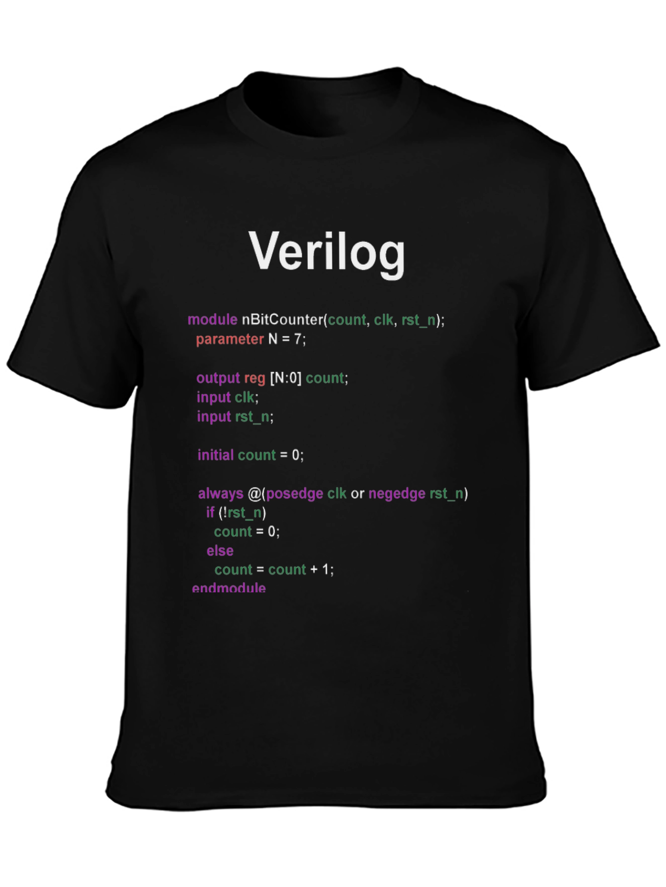 Verilog Code T-Shirt - Programmer Gift