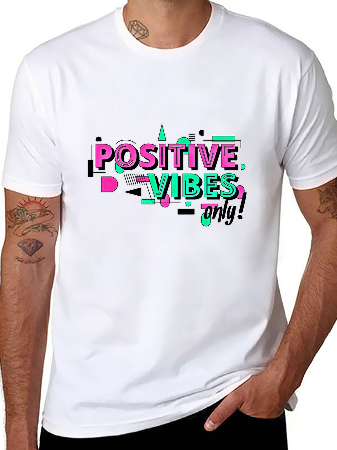 Positive Vibes Only Graphic T-Shirt