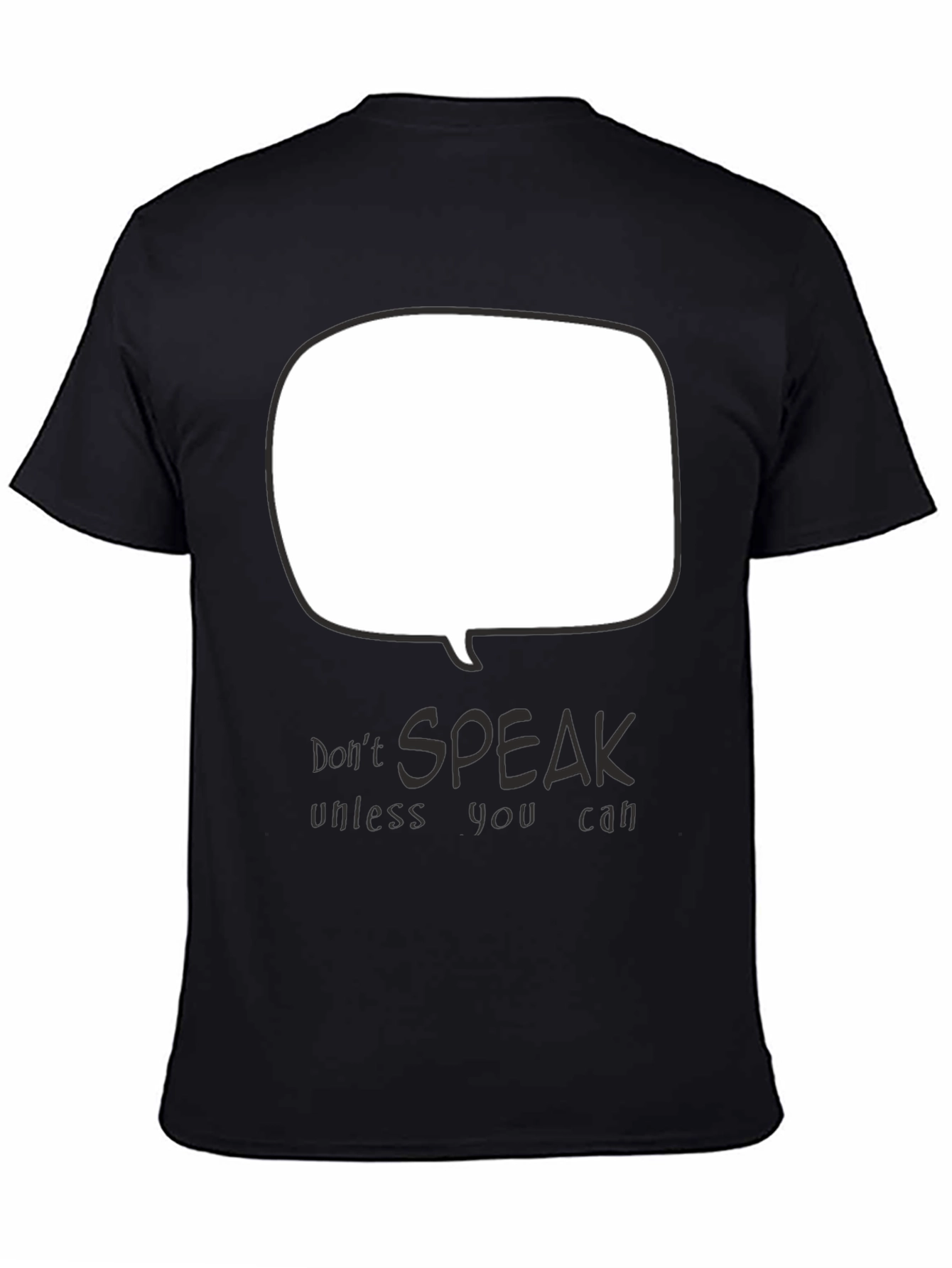 Dont Speak Graphic Tee - Black
