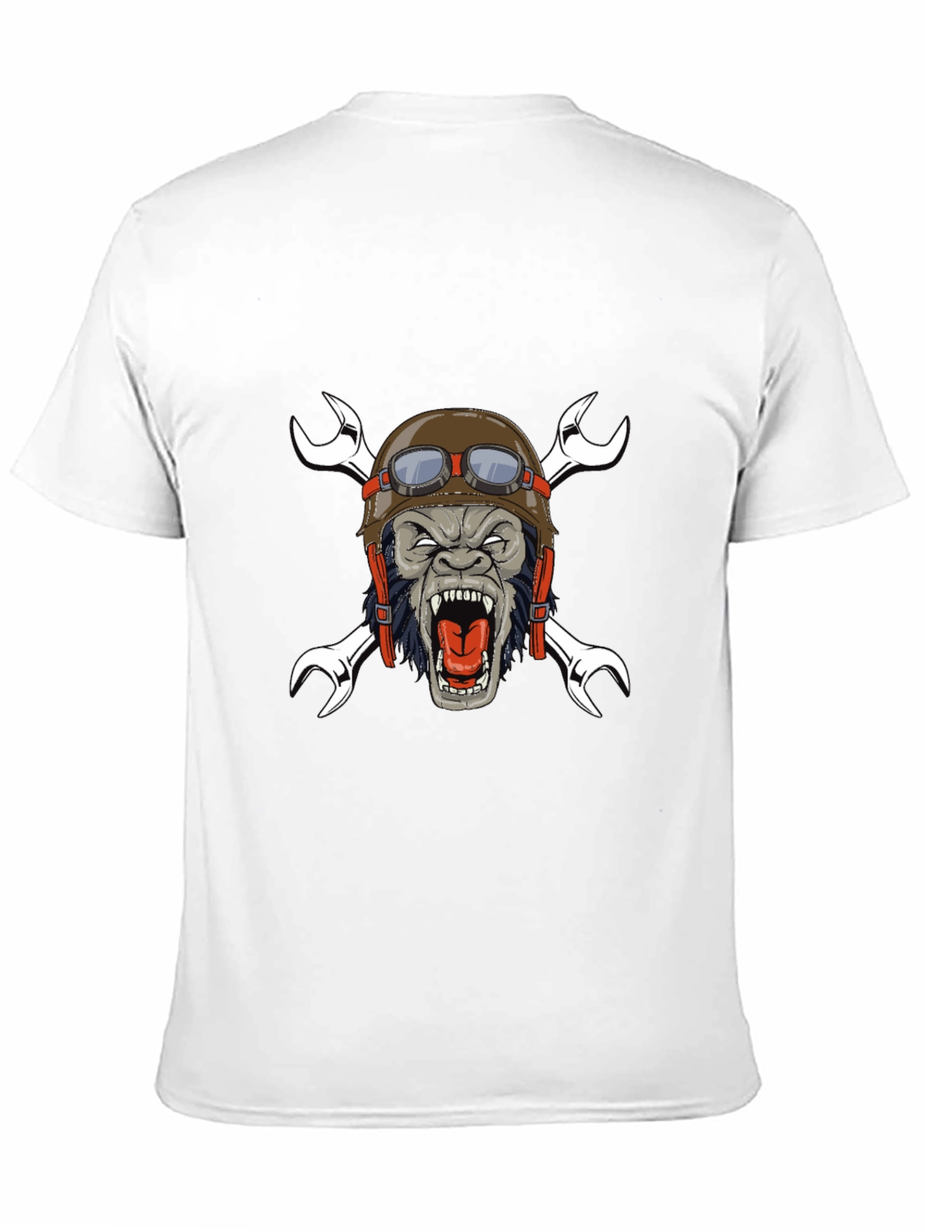 Gorilla Biker T-Shirt - Mechanic Monkey Tee