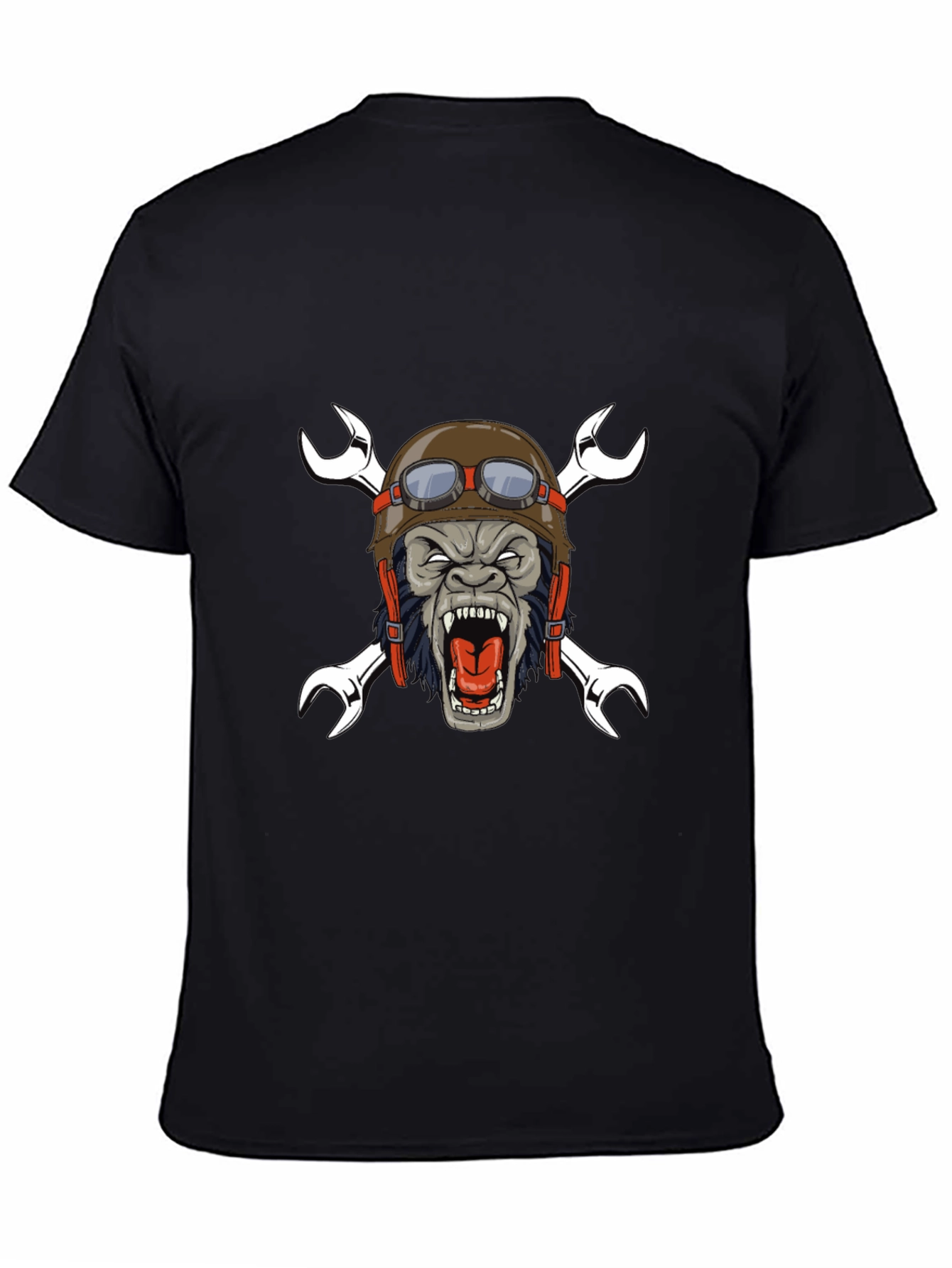 Gorilla Biker T-Shirt - Mechanic Monkey Tee