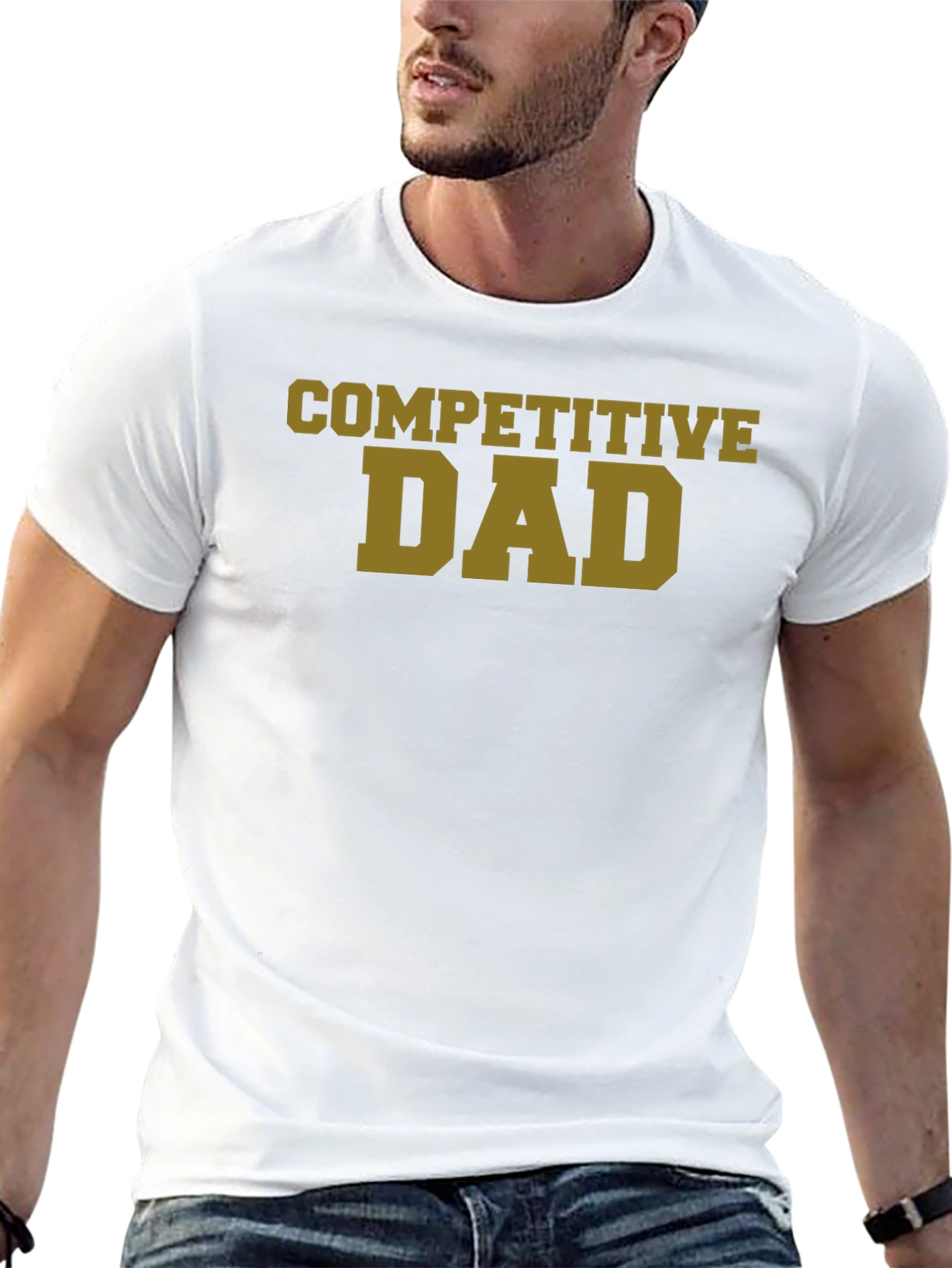 Competitive Dad T-Shirt - Black Novelty Tee