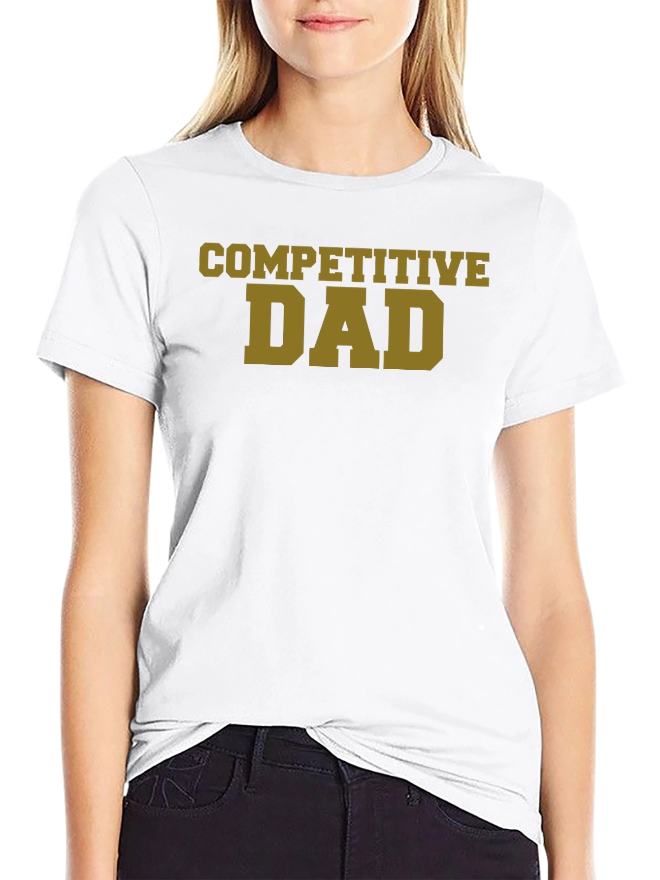 Competitive Dad T-Shirt - Black Novelty Tee