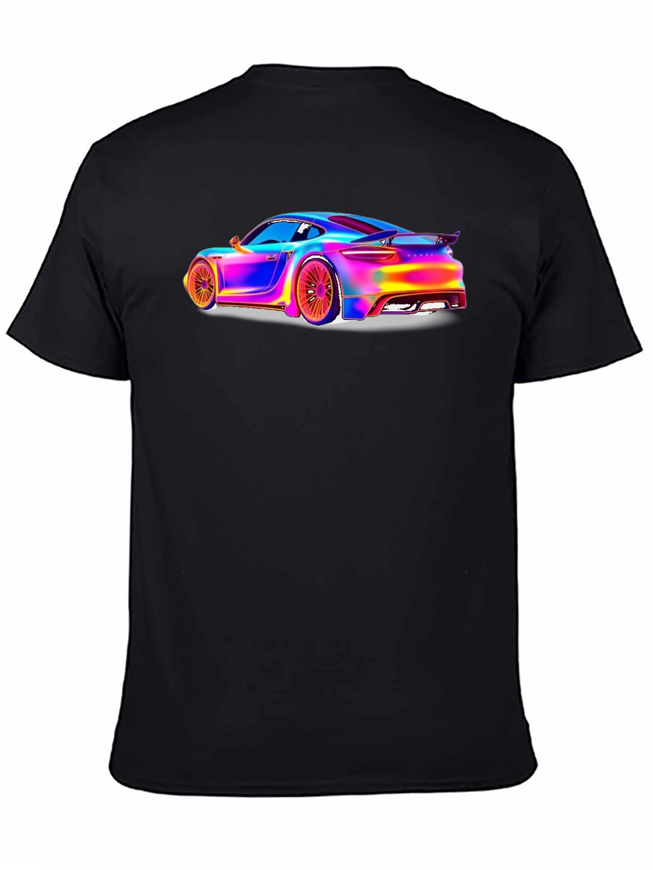 Rainbow Car Graphic Tee - Stylish Unisex T-Shirt