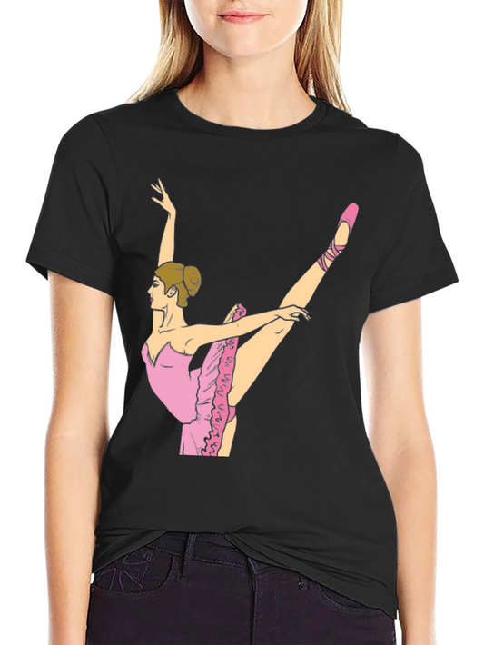 Ballet Dancer Graphic T-Shirt - Black