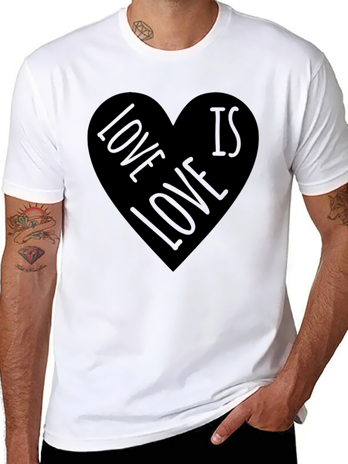 Love is Love Graphic Tee - Black