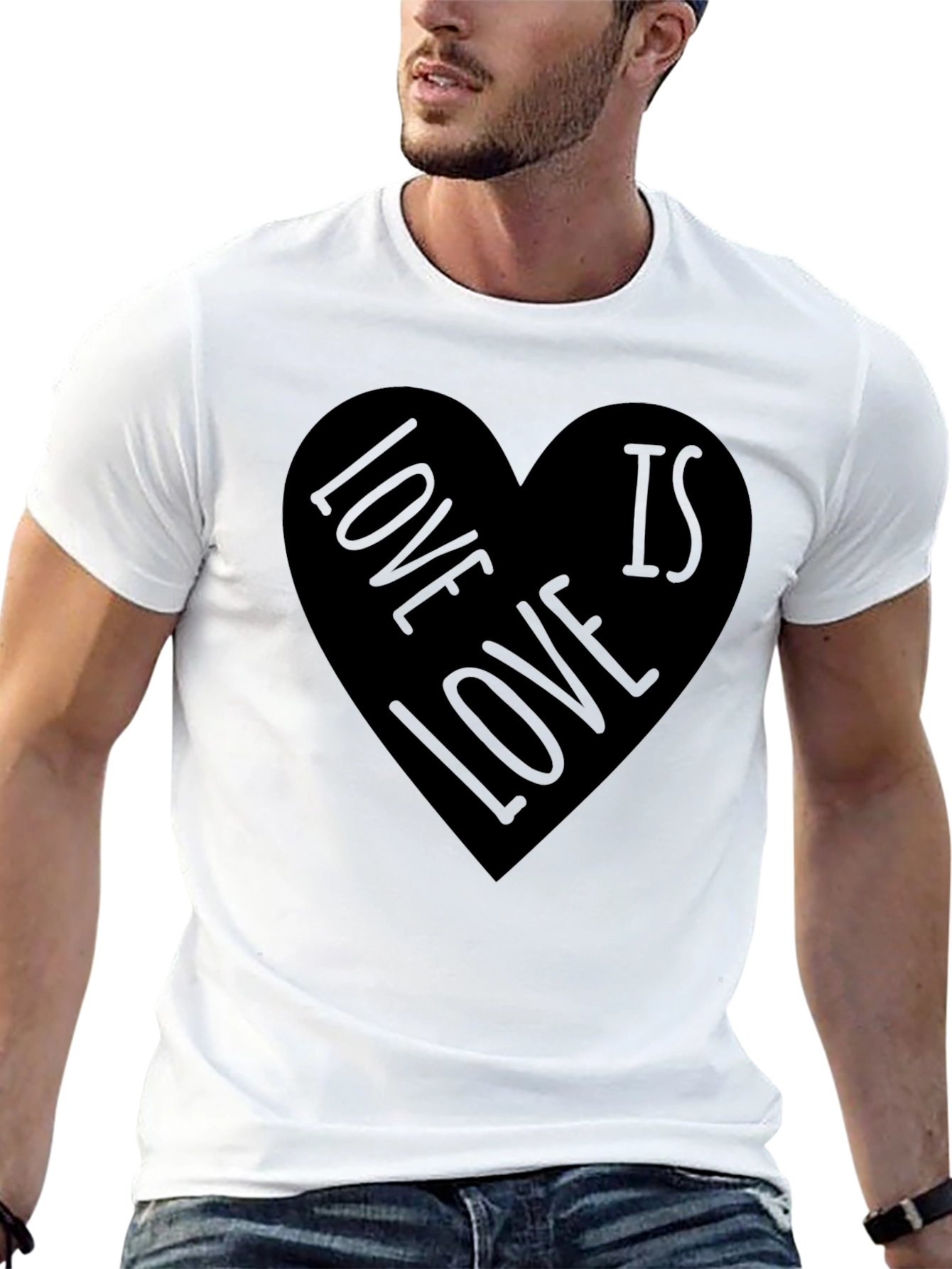 Love is Love Graphic Tee - Black