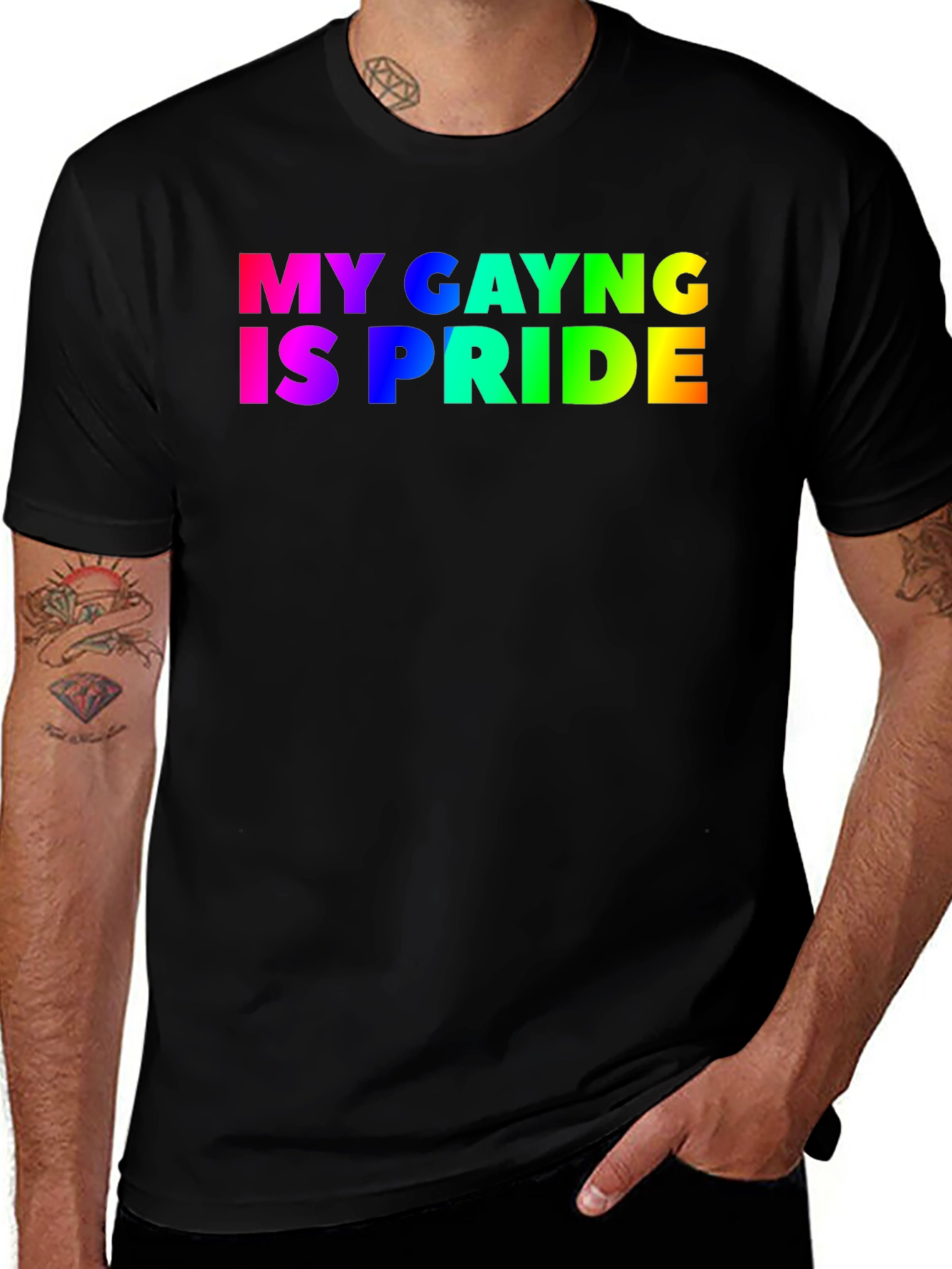 My Gayng Is Pride T-Shirt - Black LGBT Tee