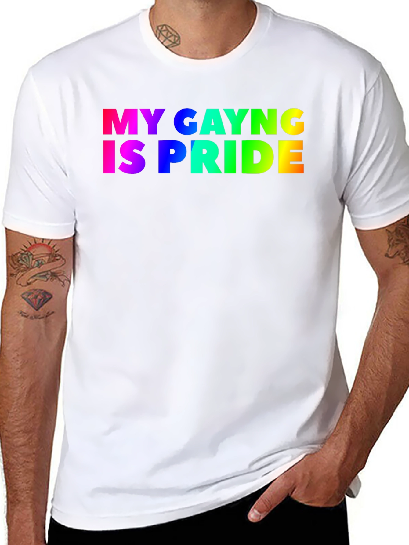 My Gayng Is Pride T-Shirt - Black LGBT Tee