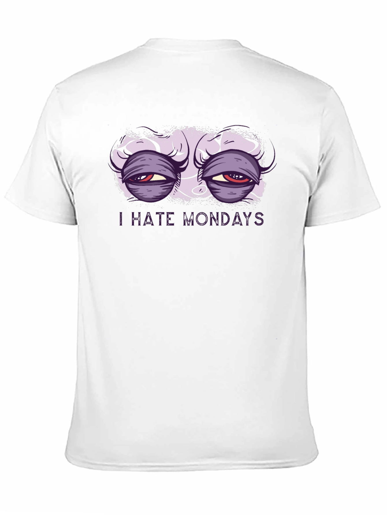 I Hate Mondays Graphic T-Shirt - Black Crew Neck