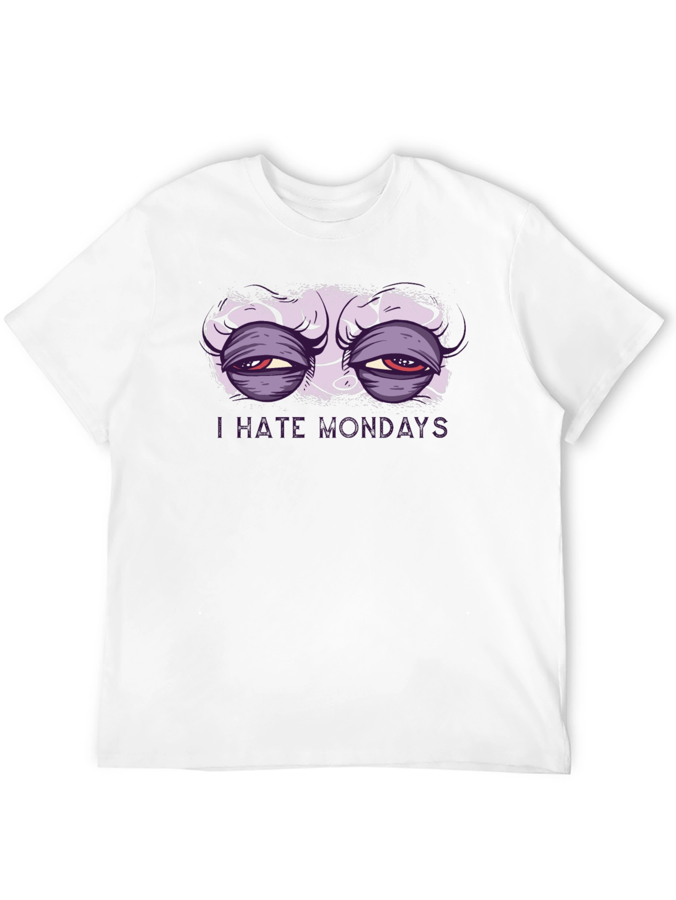 I Hate Mondays Graphic T-Shirt - Black Crew Neck