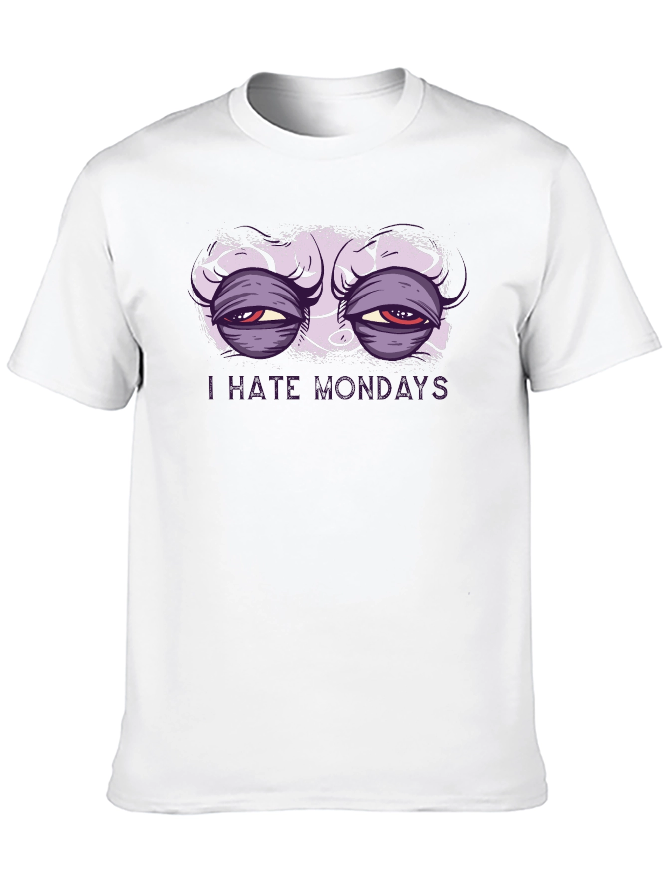 I Hate Mondays Graphic T-Shirt - Black Crew Neck