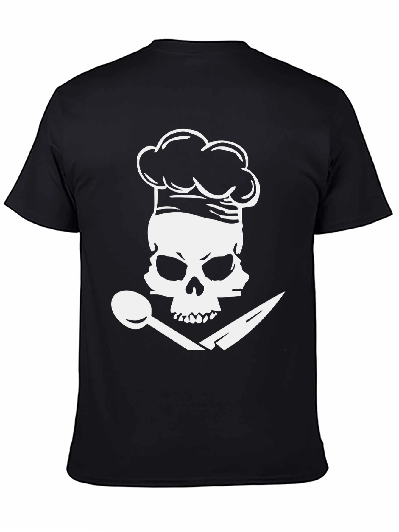 Chef Skull T-Shirt: Culinary Pirate Design