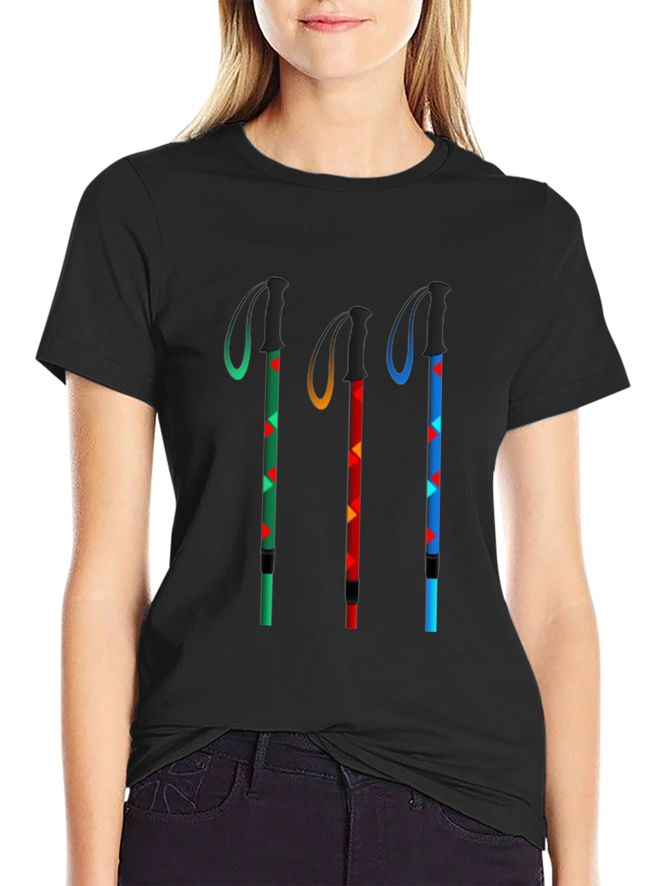 Hiking Sticks T-Shirt - Adventure Ready!