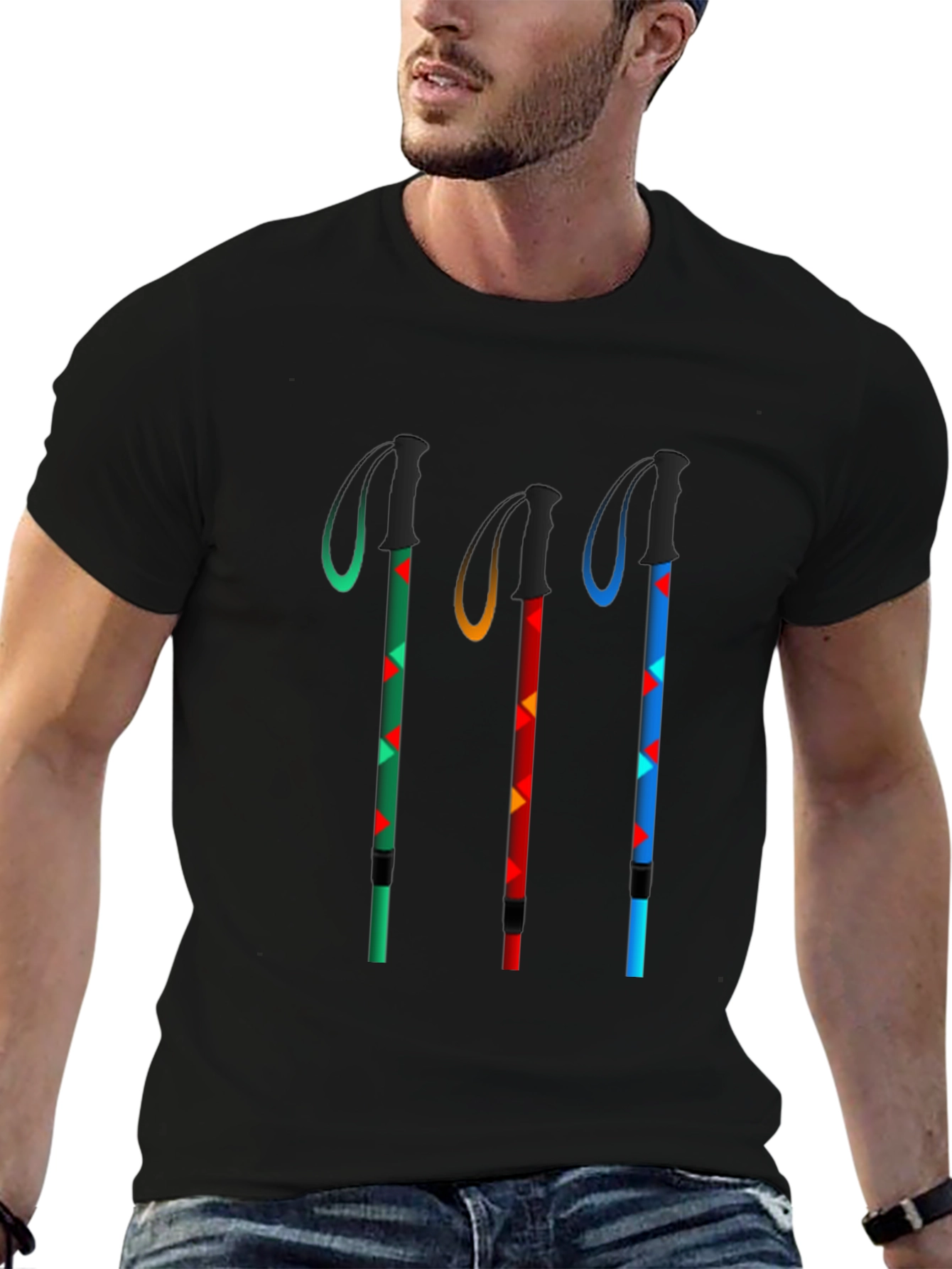 Hiking Sticks T-Shirt - Adventure Ready!