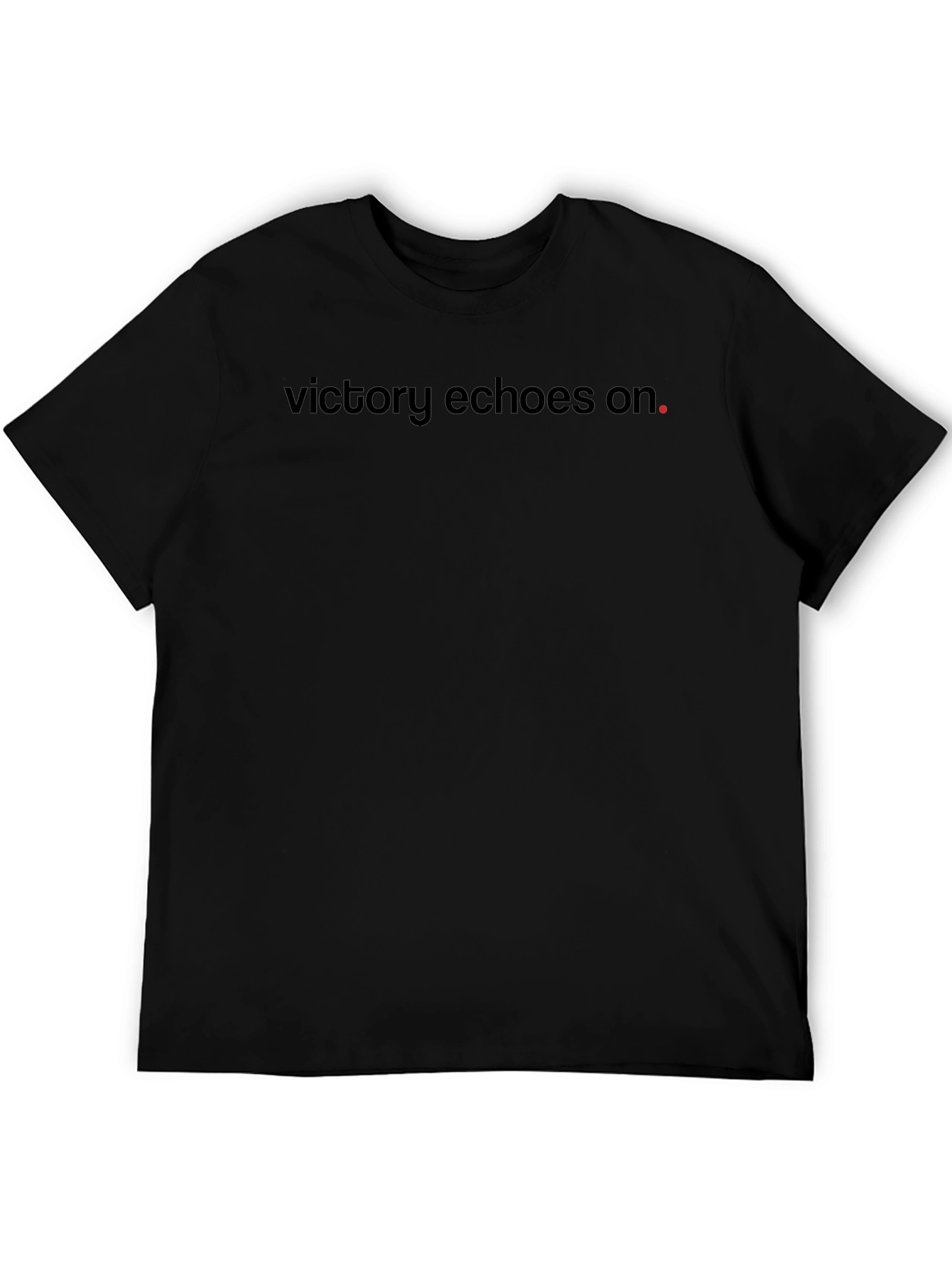 Victory Echoes On T-Shirt - Black