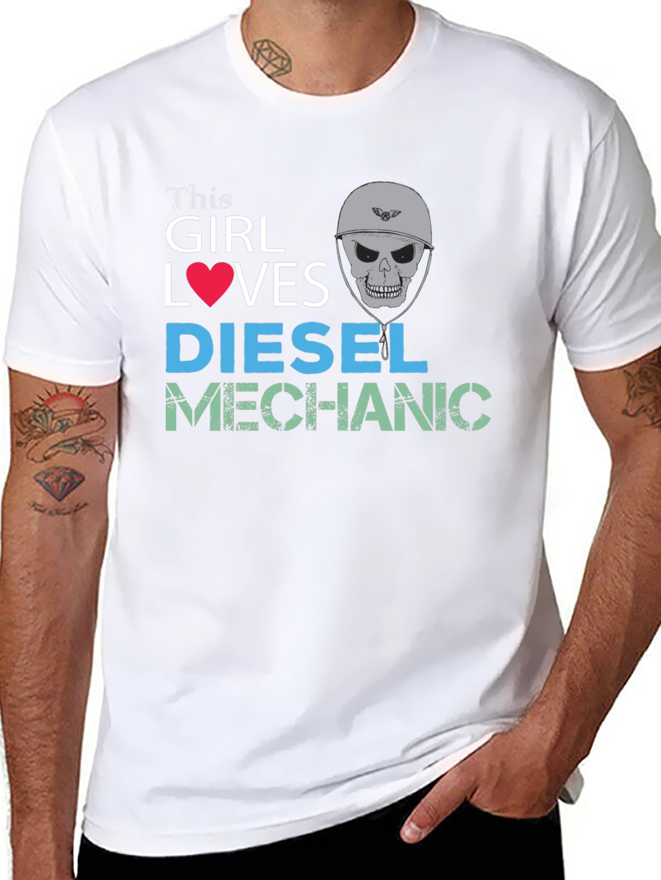 Diesel Mechanic Girl T-Shirt
