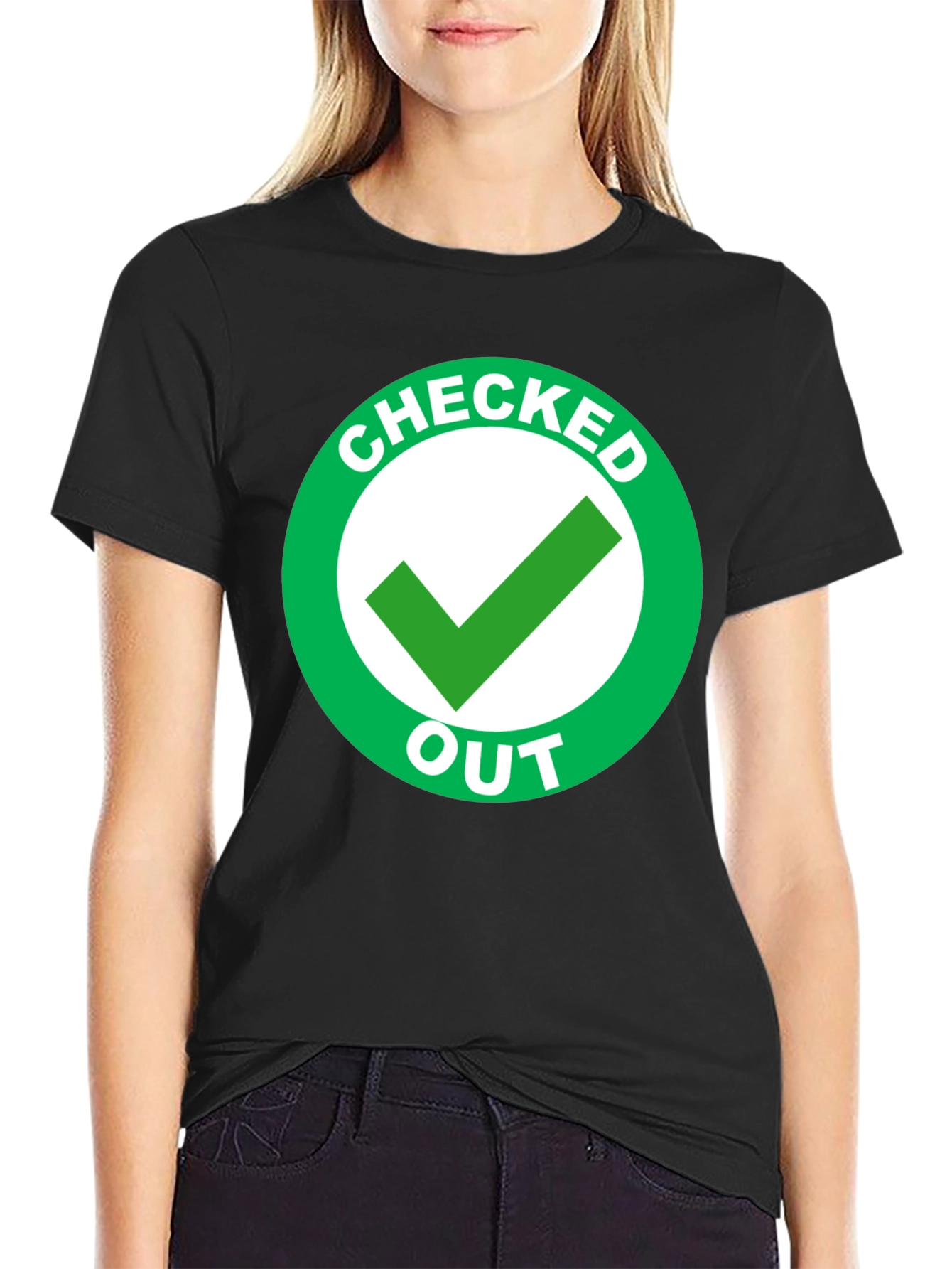 Checked Out Graphic T-Shirt