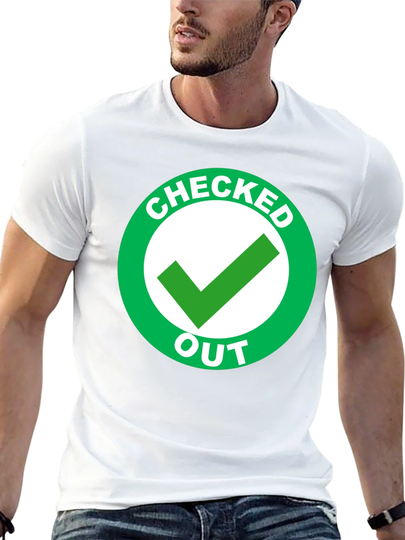 Checked Out Graphic T-Shirt