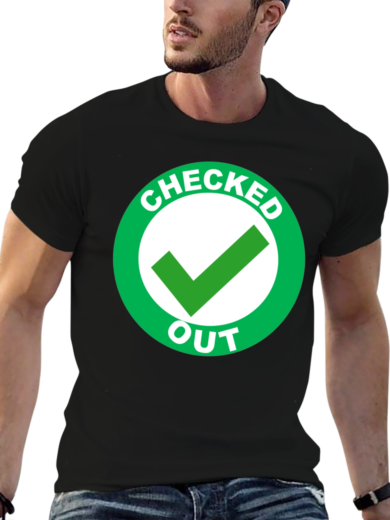 Checked Out Graphic T-Shirt