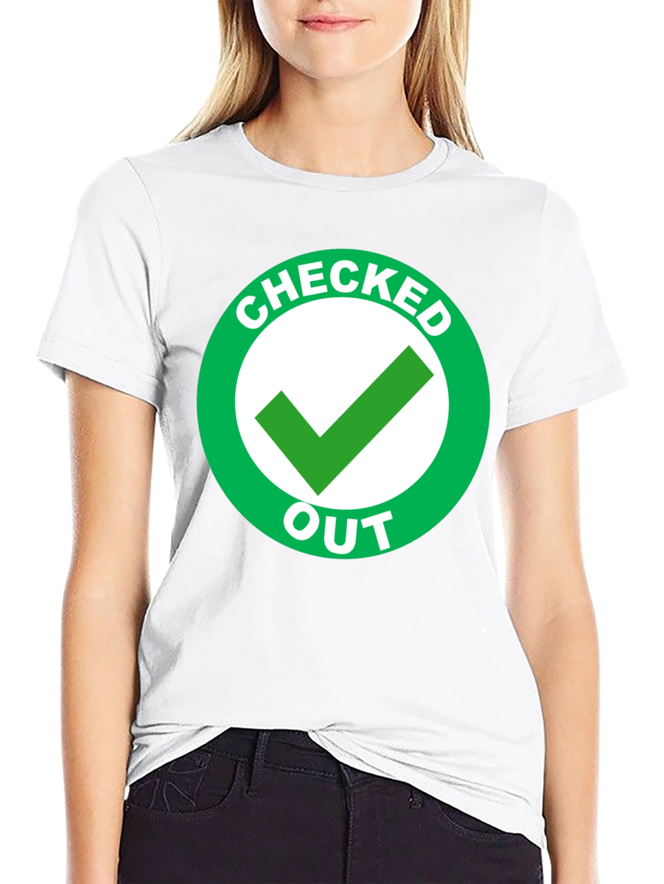 Checked Out Graphic T-Shirt