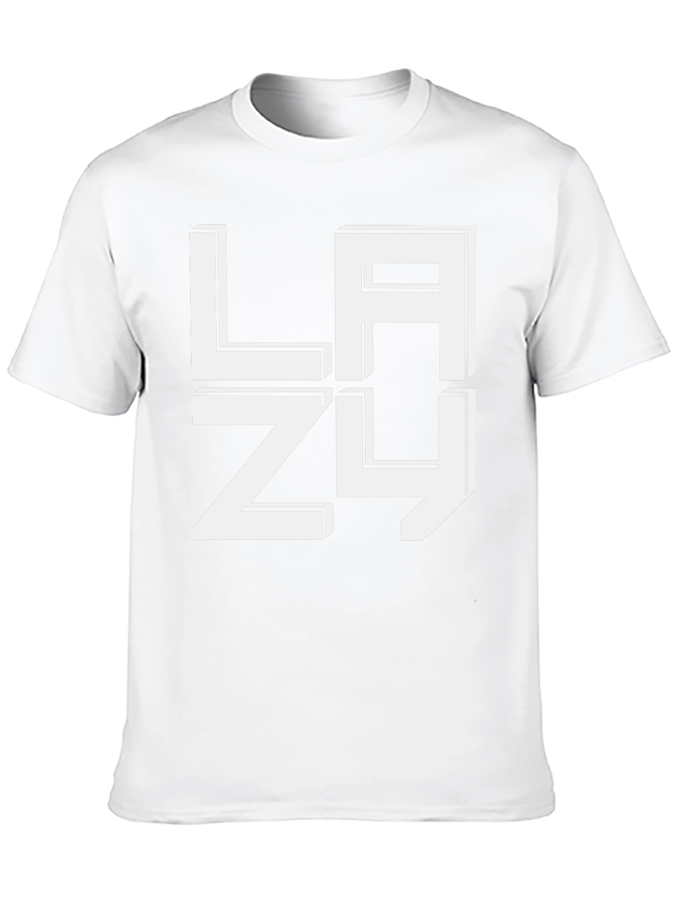 LAZY Graphic T-Shirt - Relaxed Fit Black Tee