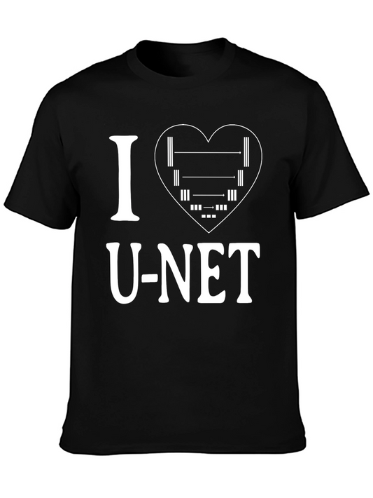 I Heart U-Net Black T-Shirt
