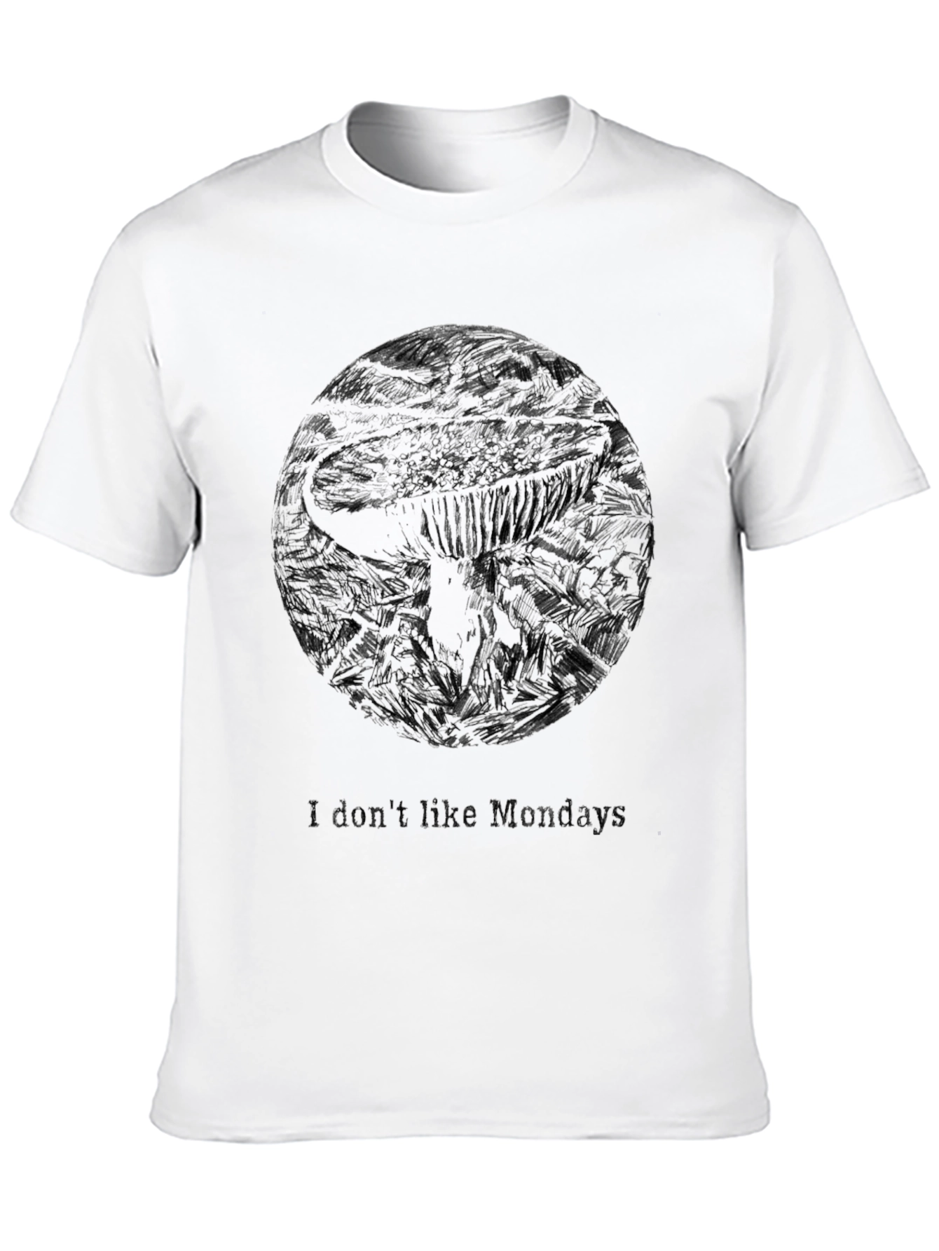 Mens Black I Dont Like Mondays Graphic Tee