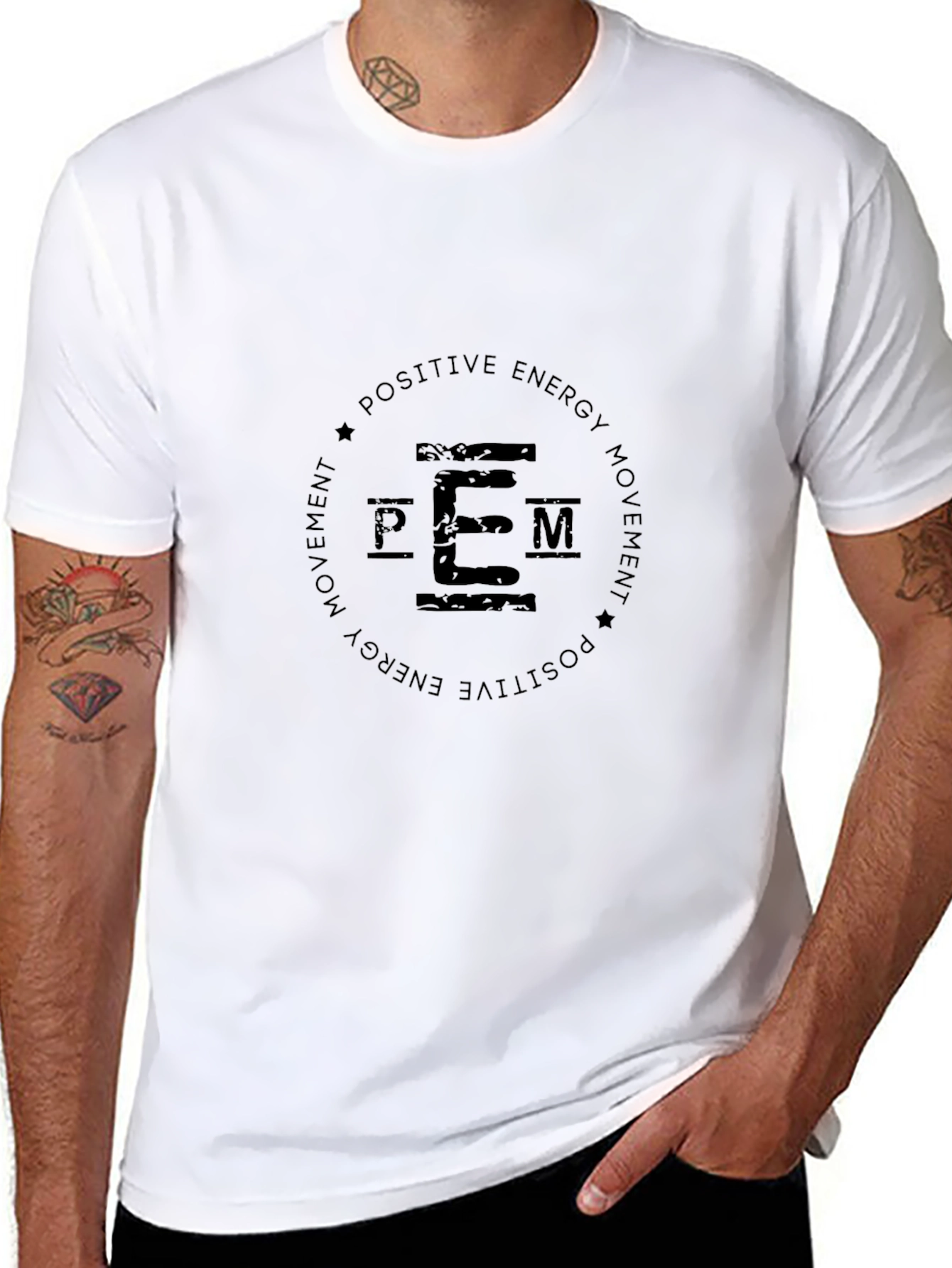 Positive Energy Movement Graphic T-Shirt - Black