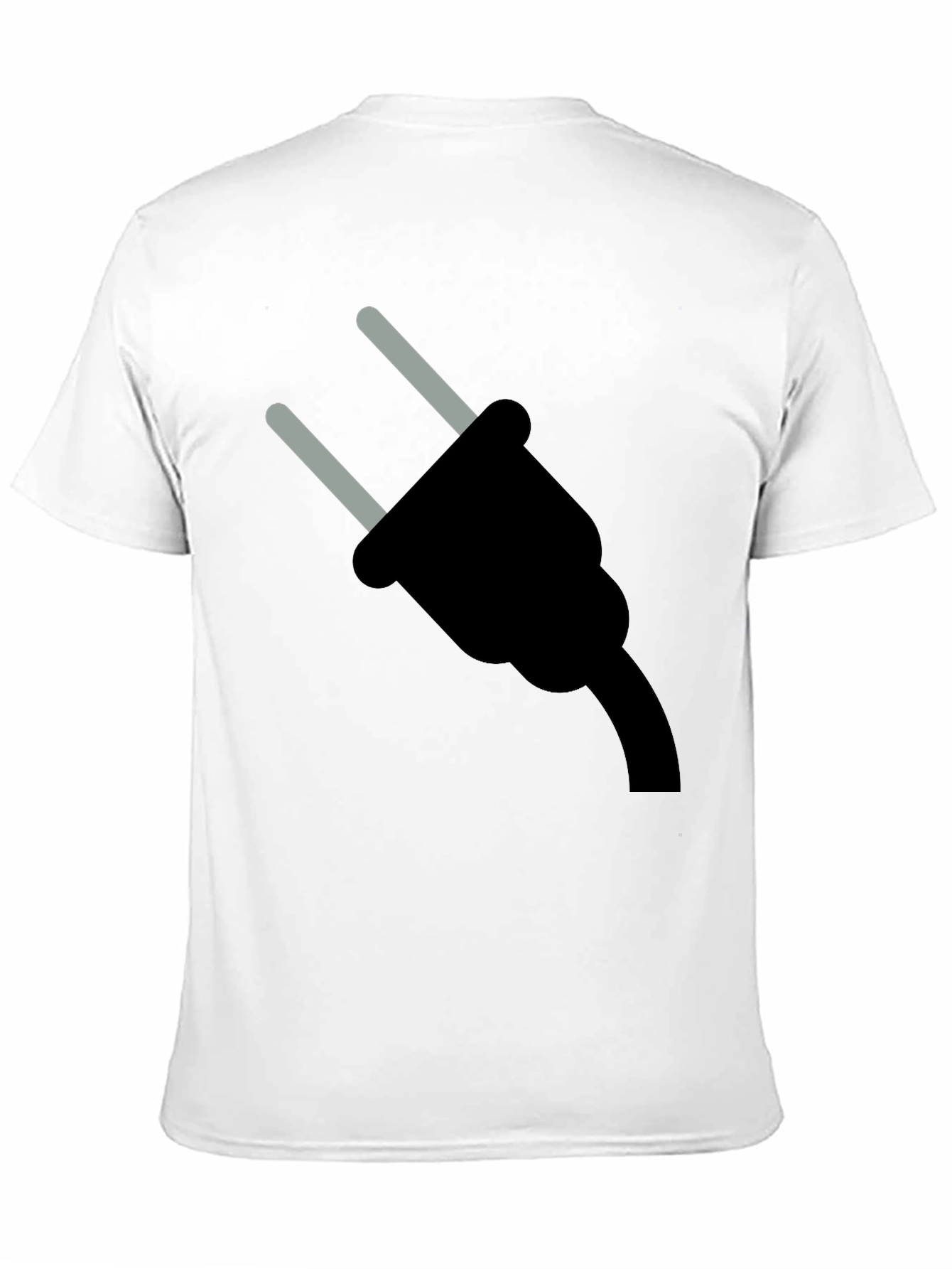 Plug Graphic Tee - Black Cotton Comfort