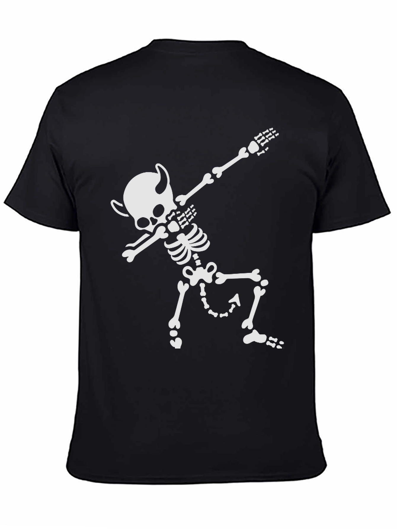 Dabbing Devil Skeleton T-Shirt - Halloween Tee