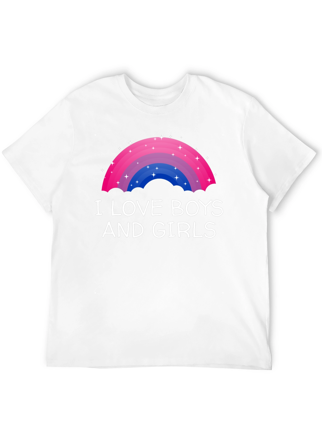 I Love Boys and Girls Rainbow Bisexual Pride T-Shirt