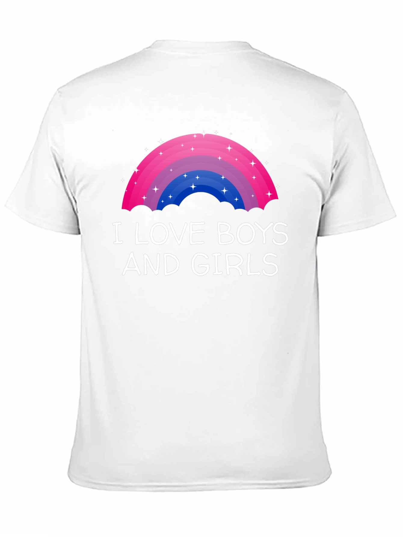 I Love Boys and Girls Rainbow Bisexual Pride T-Shirt