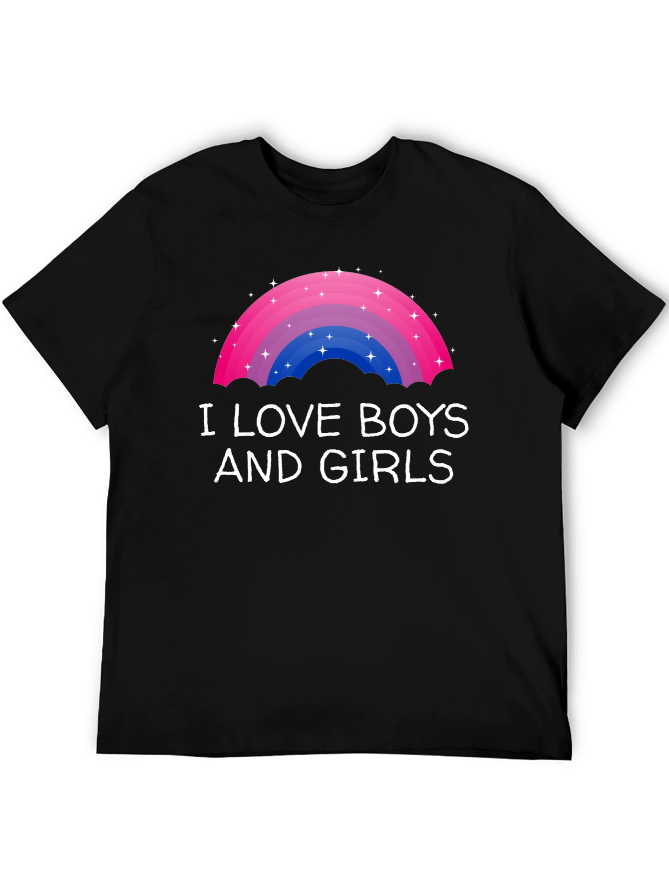 I Love Boys and Girls Rainbow Bisexual Pride T-Shirt