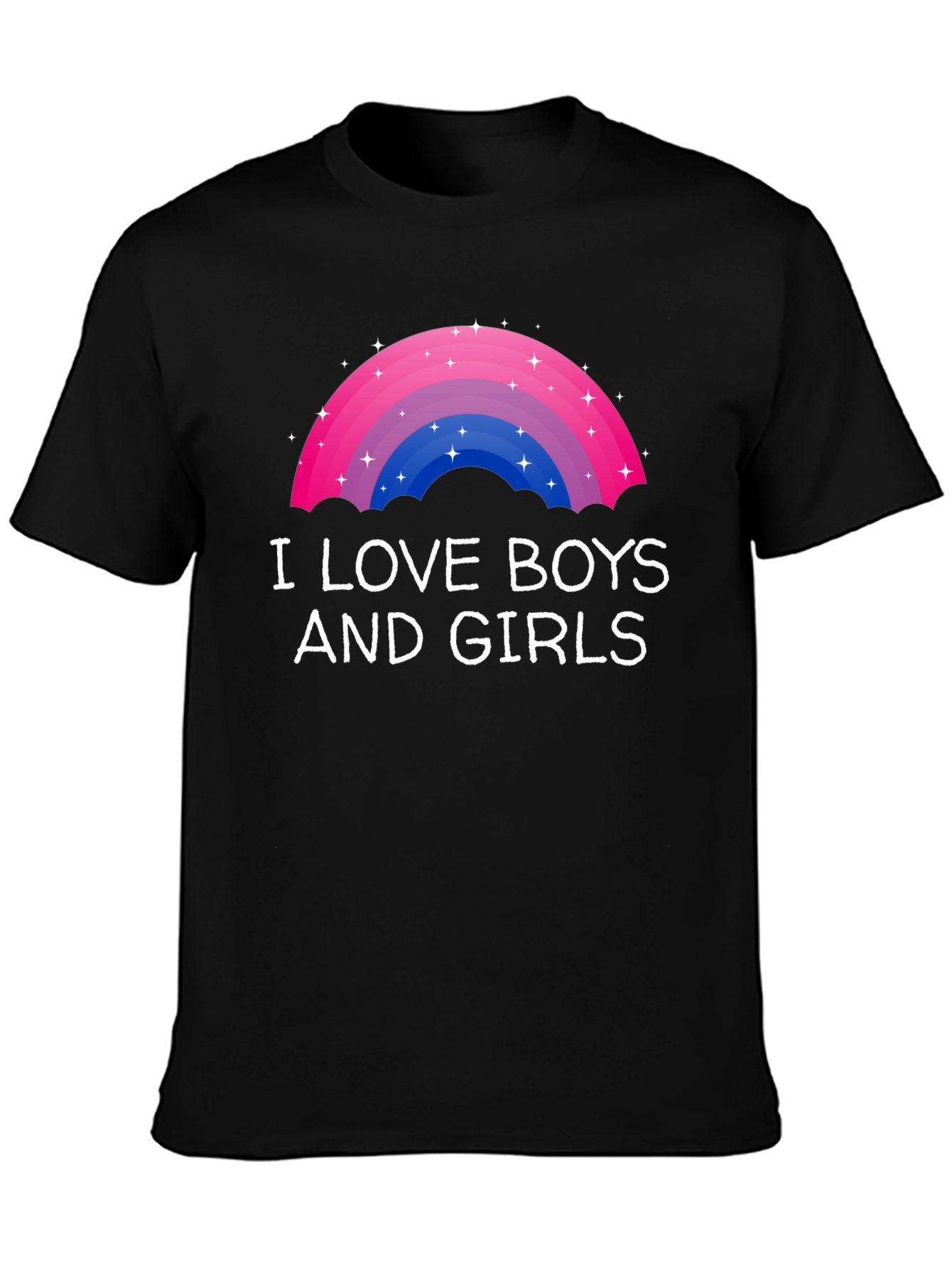 I Love Boys and Girls Rainbow Bisexual Pride T-Shirt