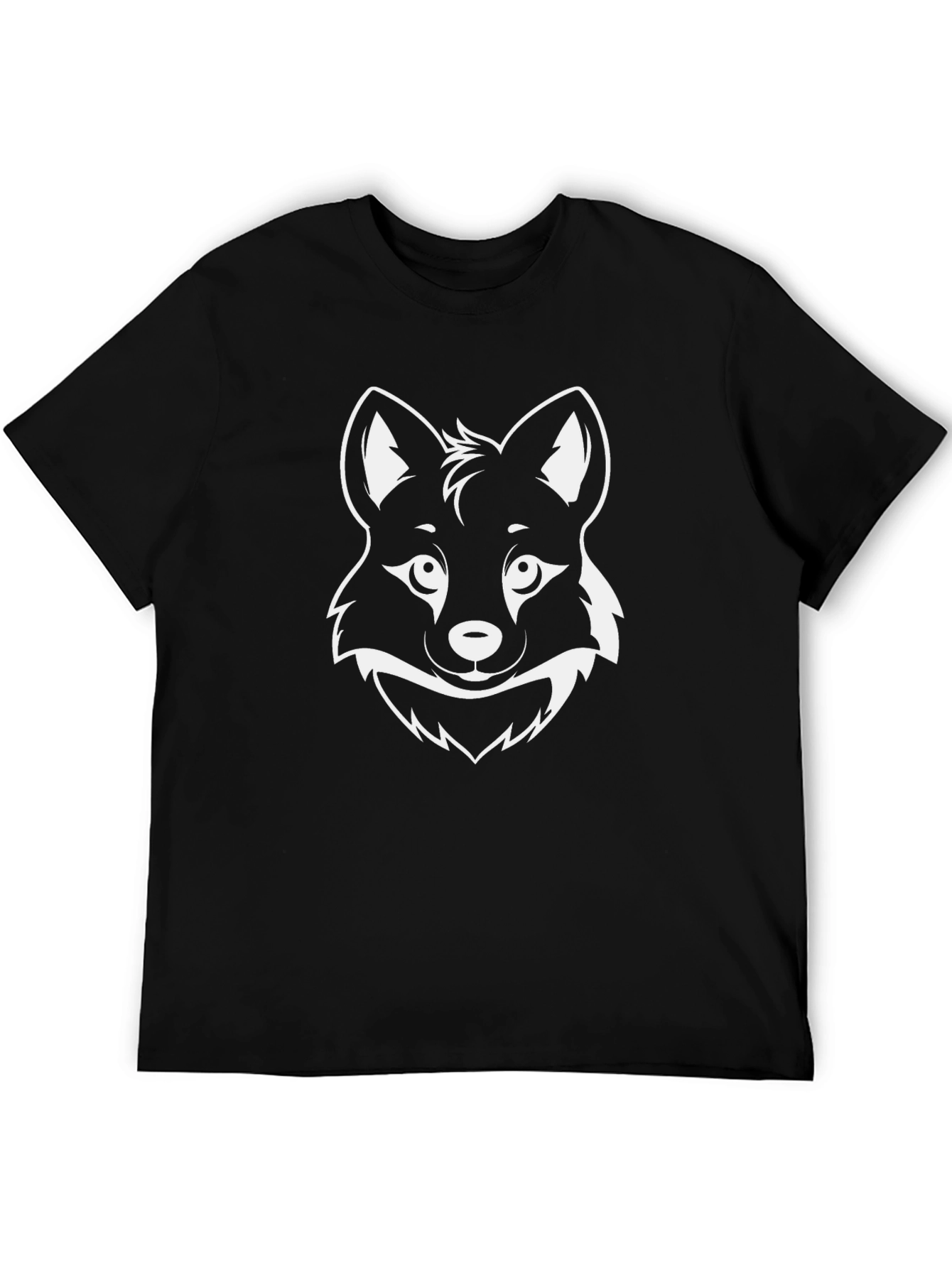Fox Graphic Tee - Black Cotton Comfort